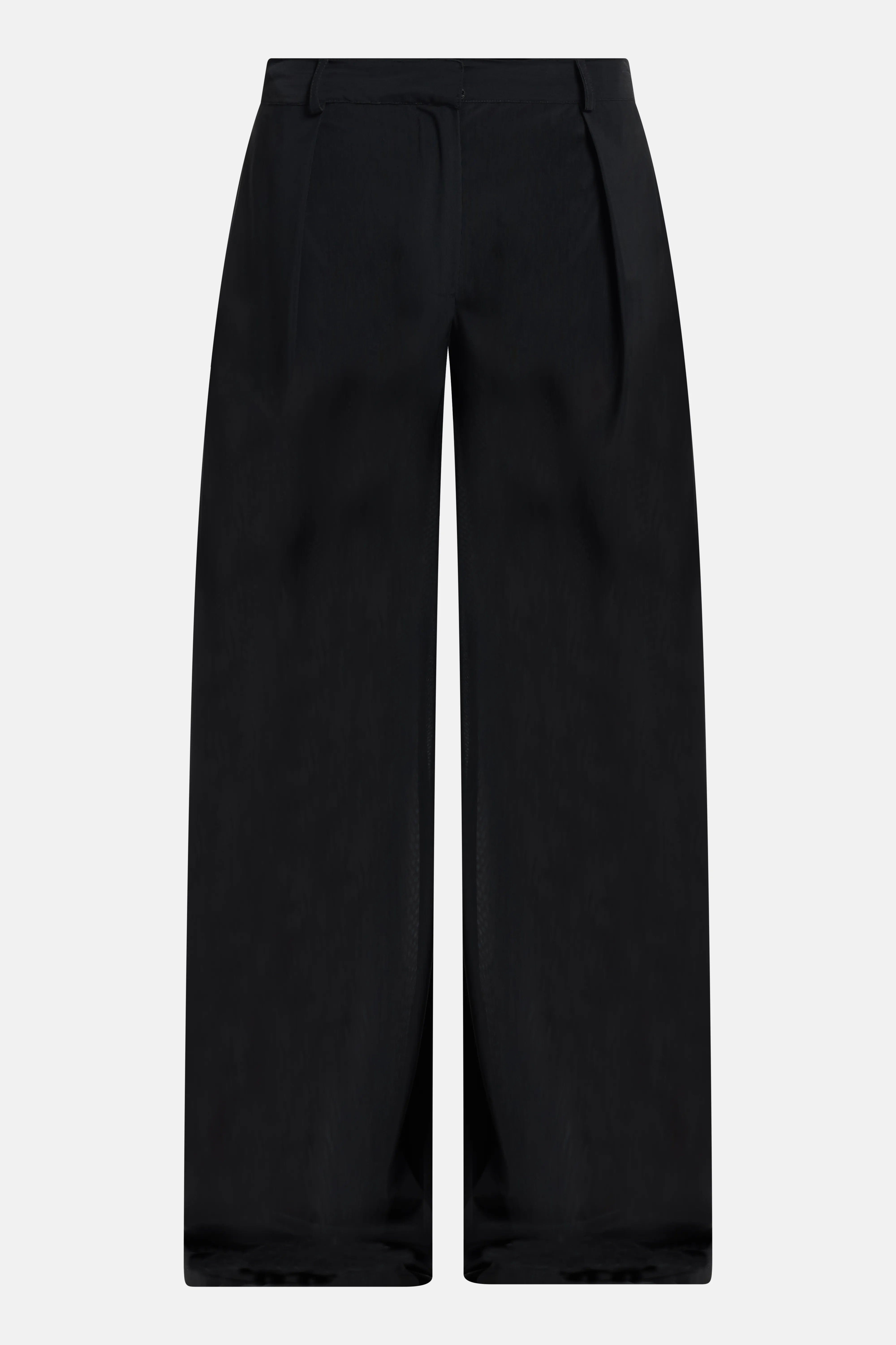 MRS KEEPA Straight Wide Legged Trousers in Black