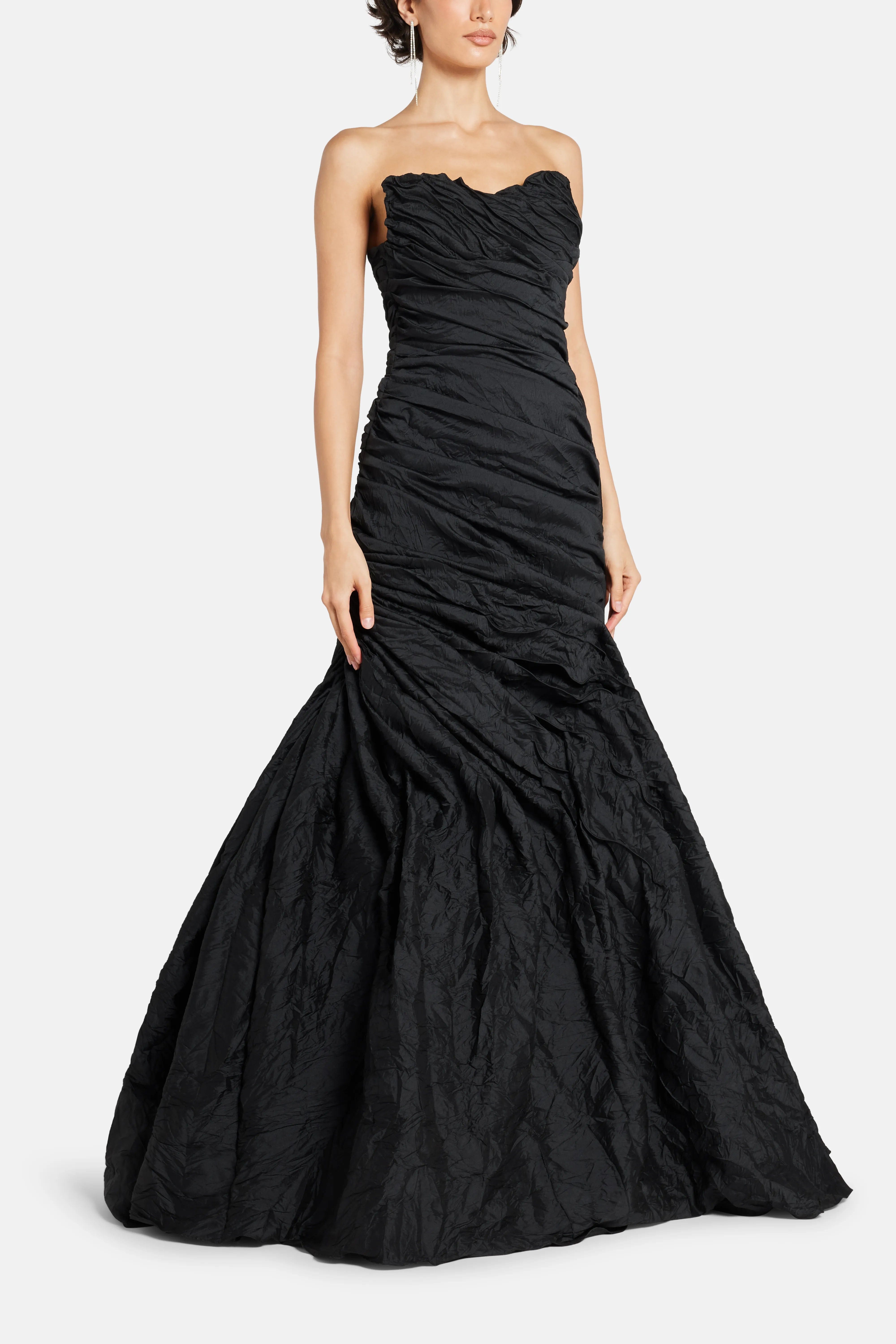 MARMAR HALIM Strapless Evening Gown in Black