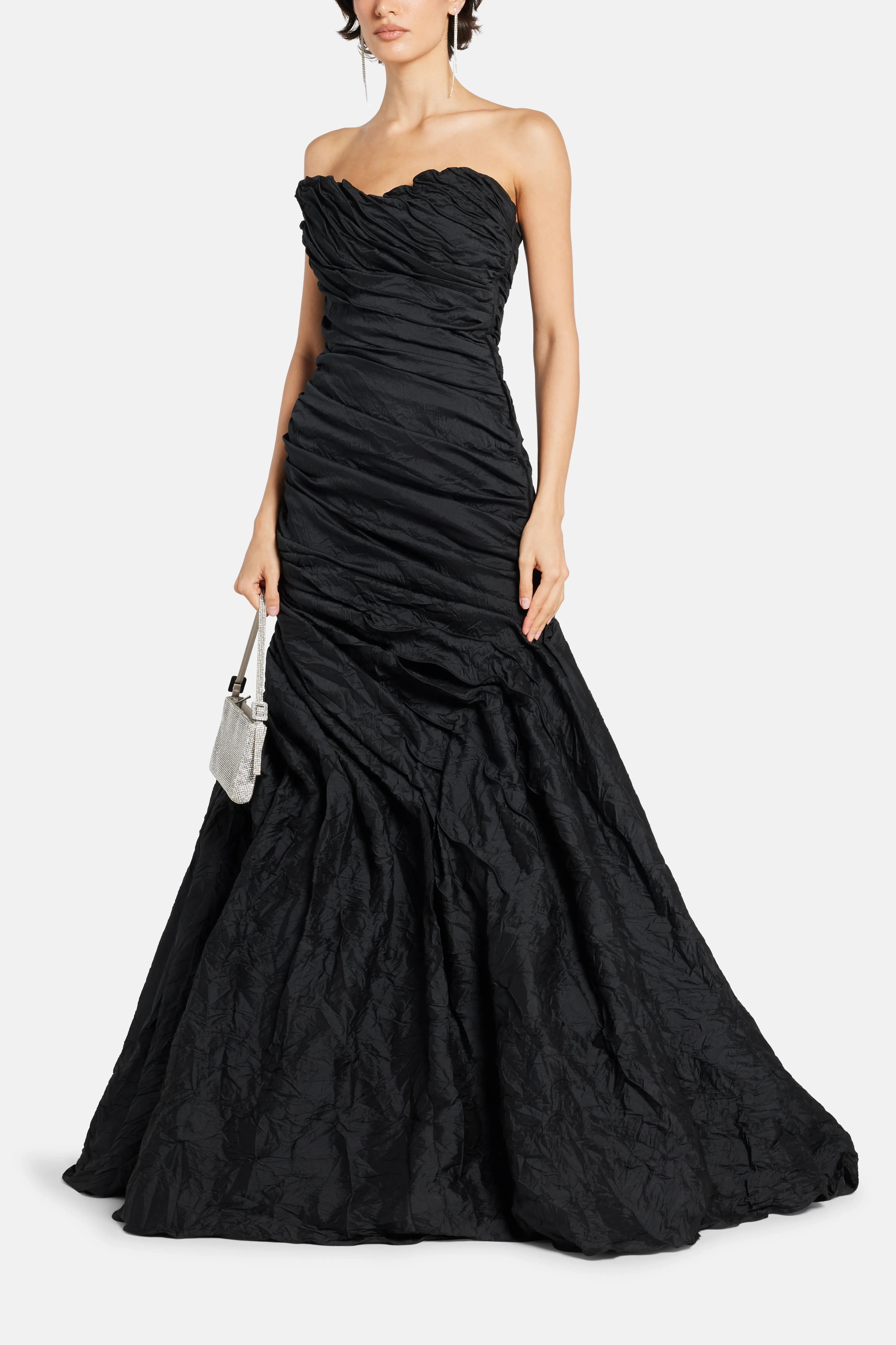 MARMAR HALIM Strapless Evening Gown in Black
