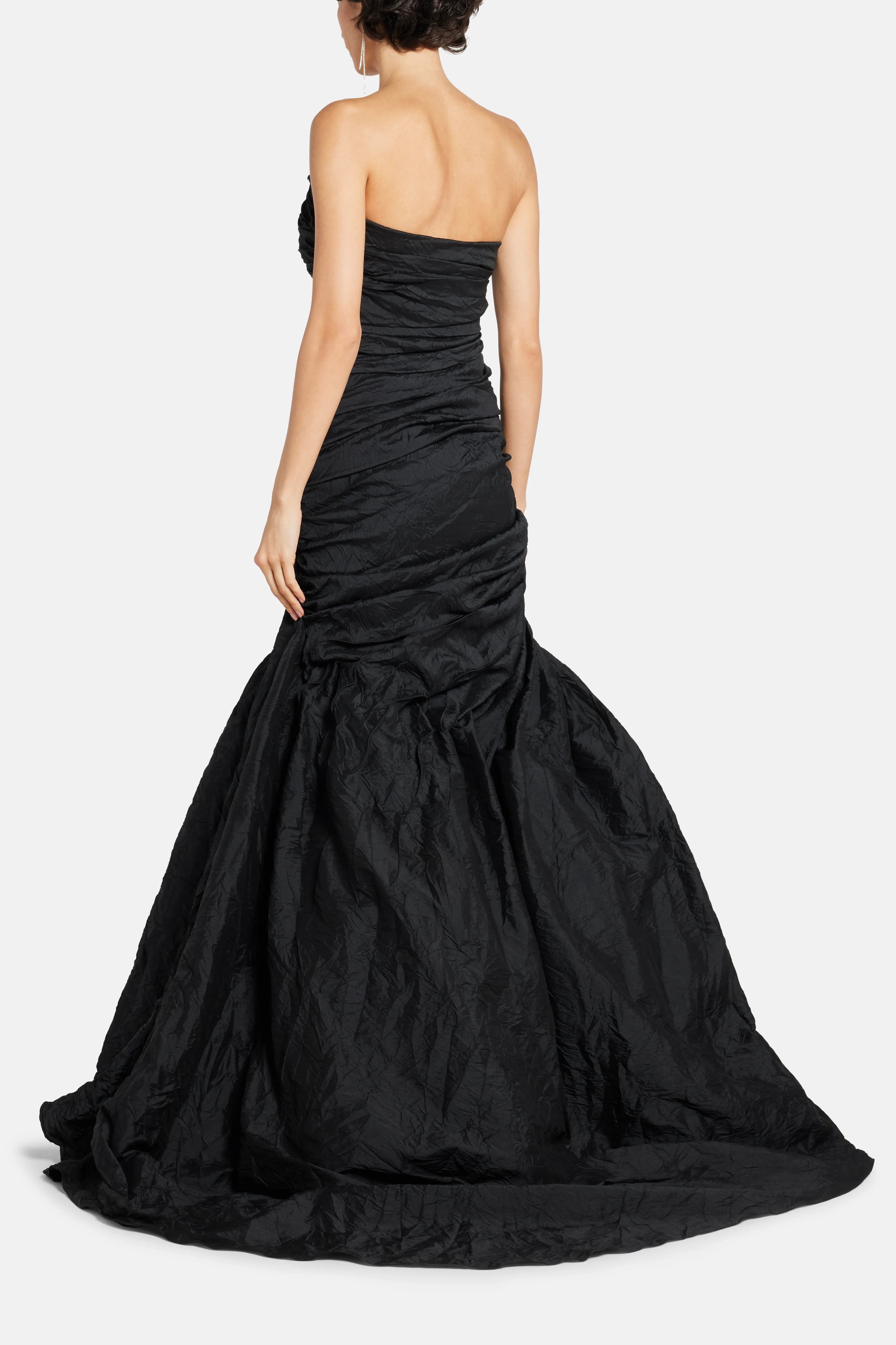 MARMAR HALIM Strapless Evening Gown in Black
