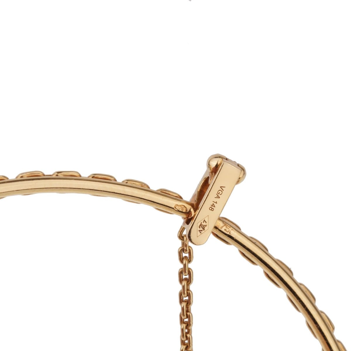 Louis Vuitton 18k Yellow Gold Amethyst Chain Pendant Necklace