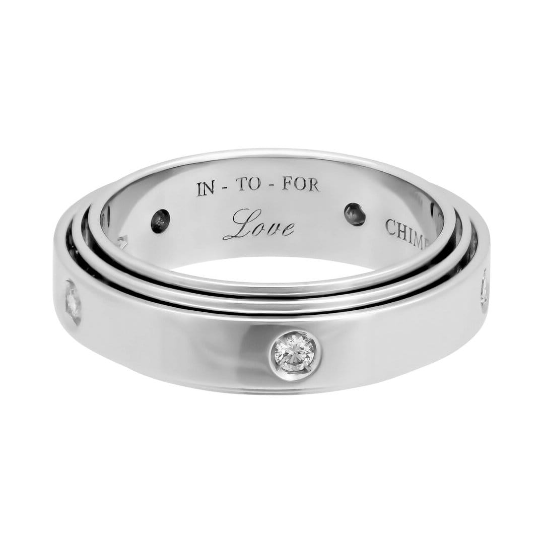 Chimento Diamond 18k White Gold Band Ring