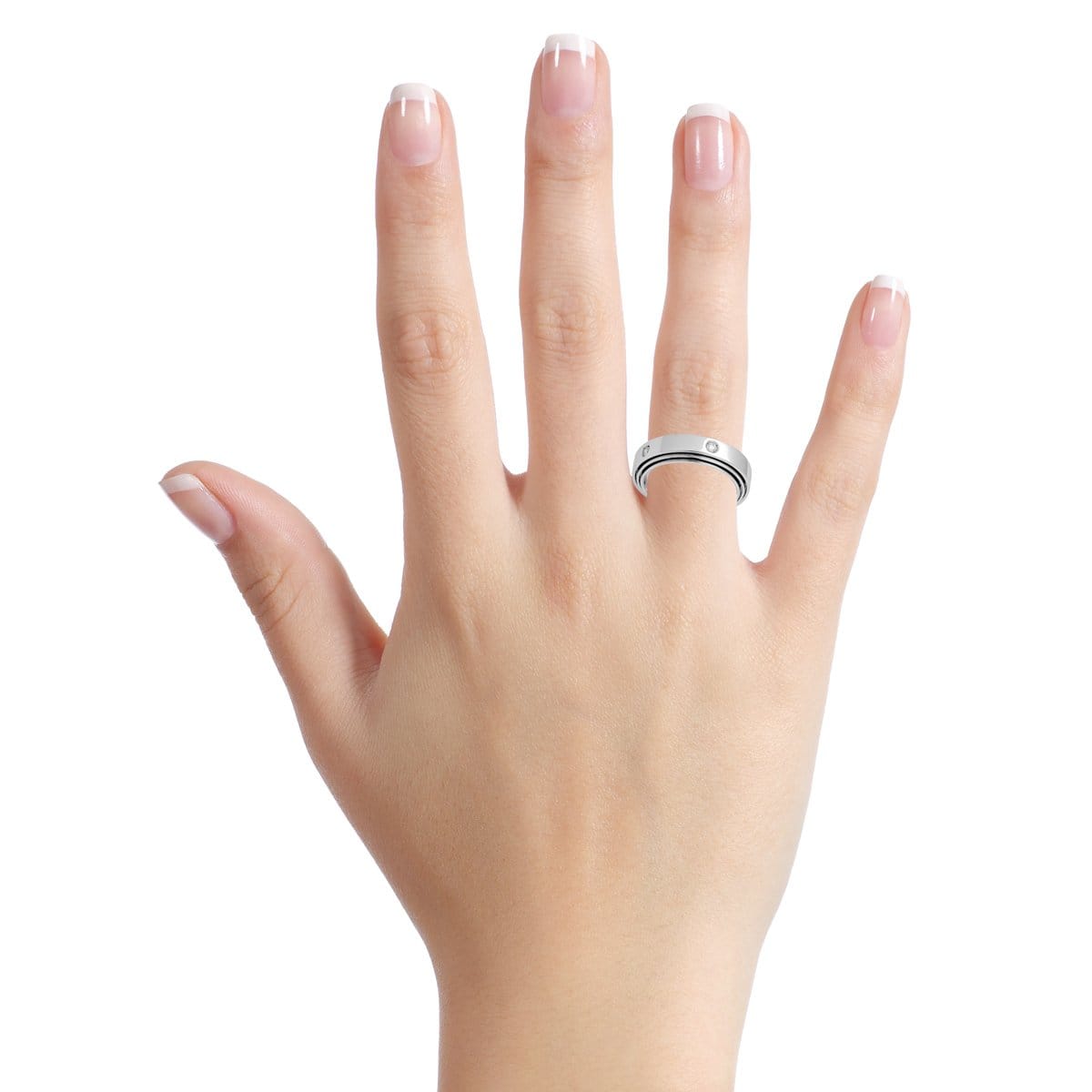 Chimento Diamond 18k White Gold Band Ring