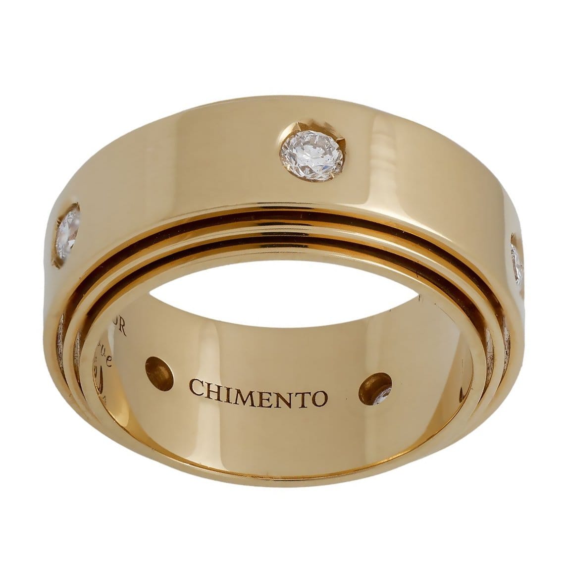 Chimento Diamond 18k Yellow Gold Band Ring