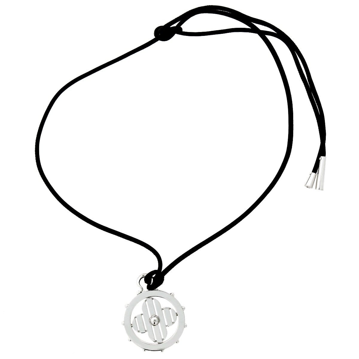 Louis Vuitton Vintage Flower 18k White Gold Pendant Necklace