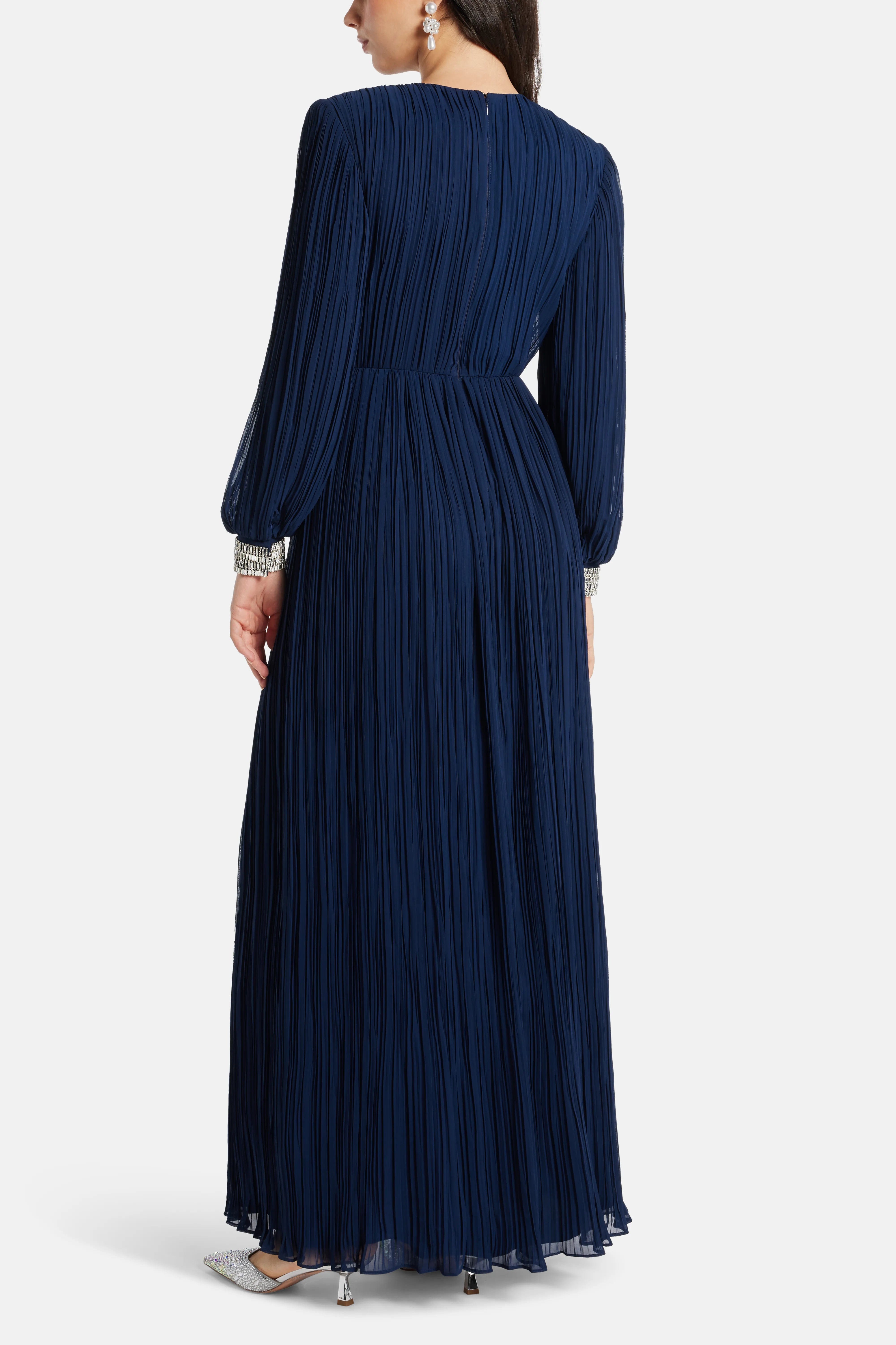 COPURS Danita Embellished Evening Dress in Blue