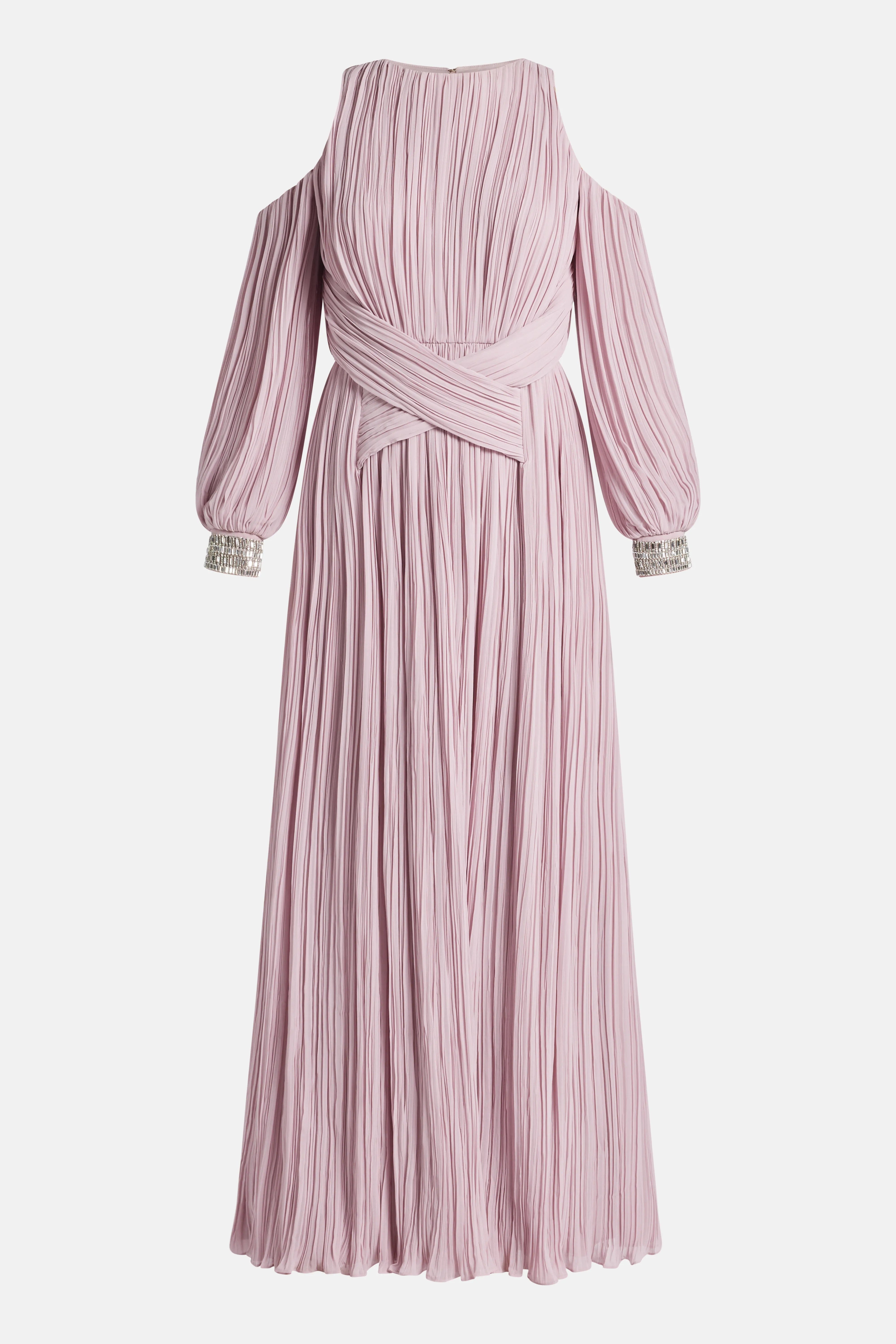 COPURS Carmina Embellished Evening Dress in Pink