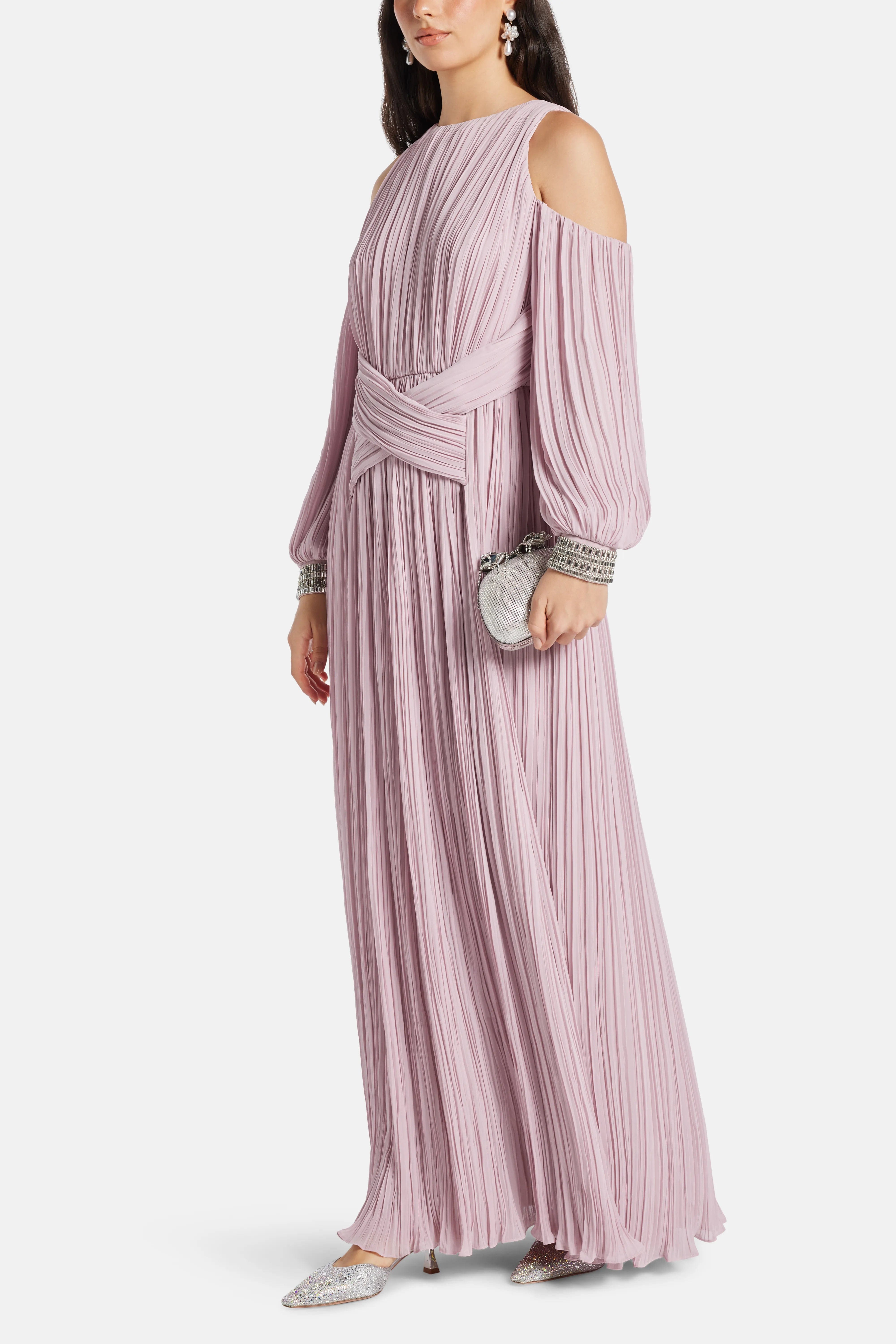 COPURS Carmina Embellished Evening Dress in Pink