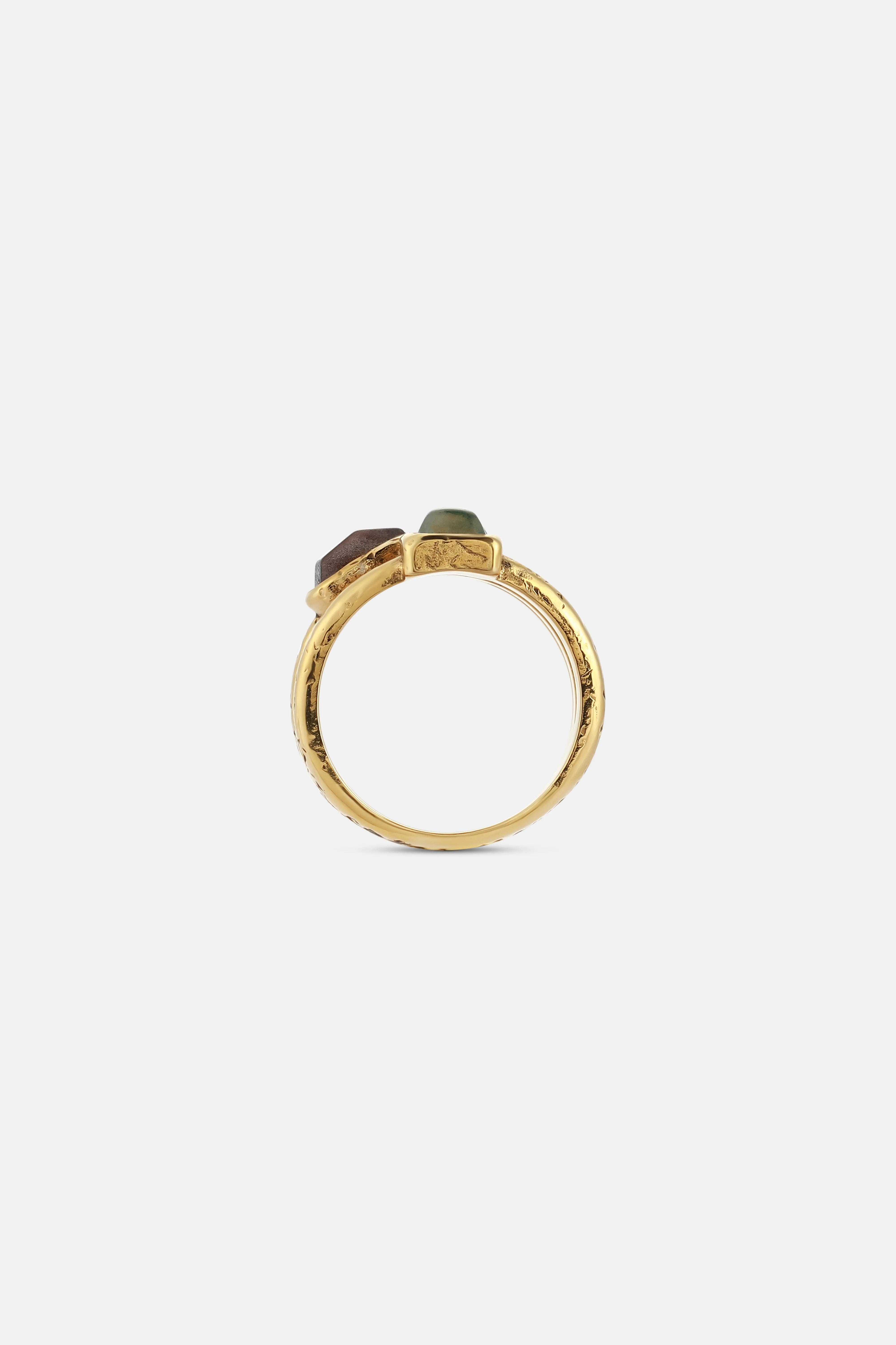 GOOSSENS PARIS Mini Cabochons Ring in Gold