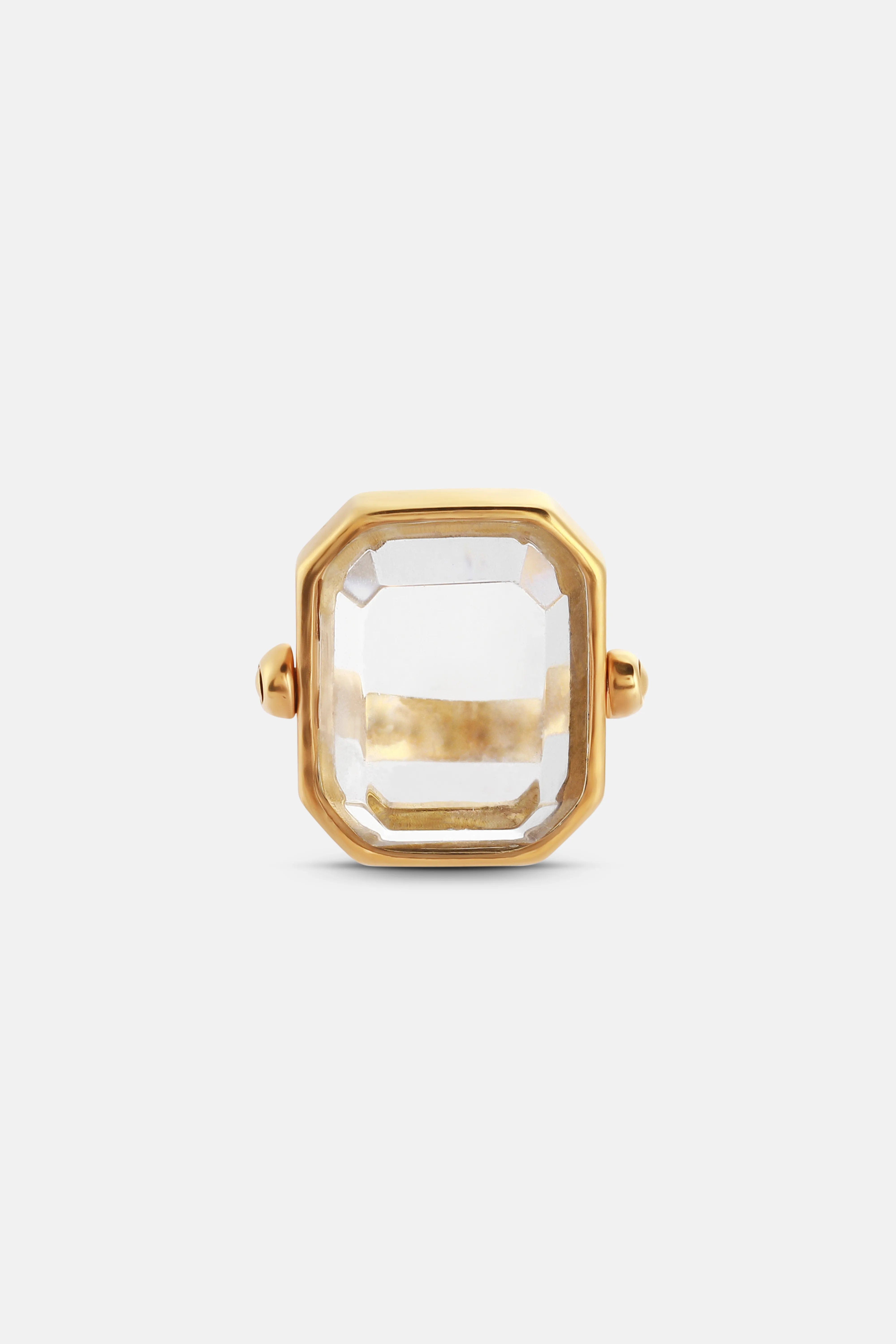 GOOSSENS PARIS PM Stones Crystal Ring in Gold