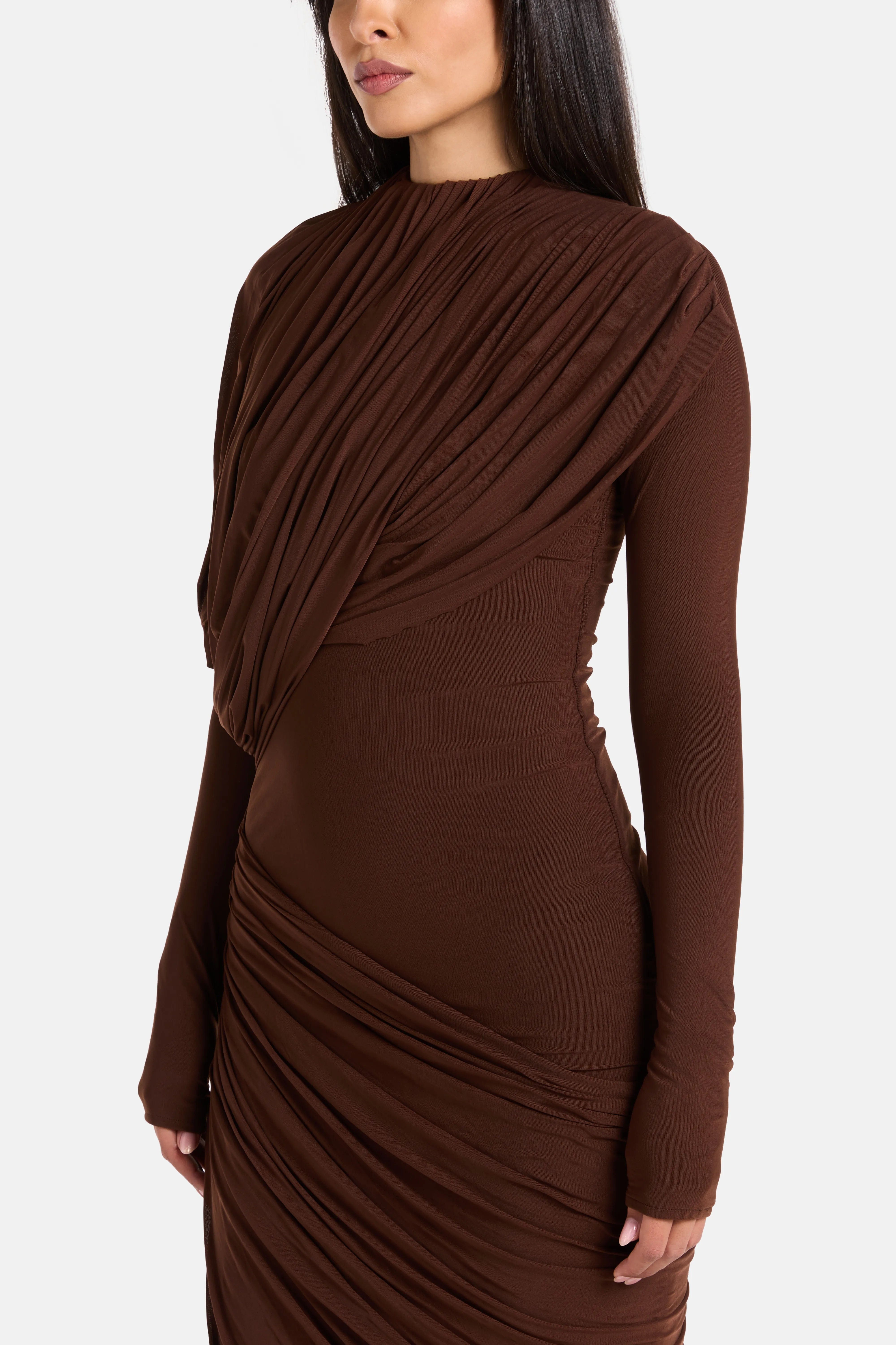Deme By Gabriella Donna Maxi Dress in Brown