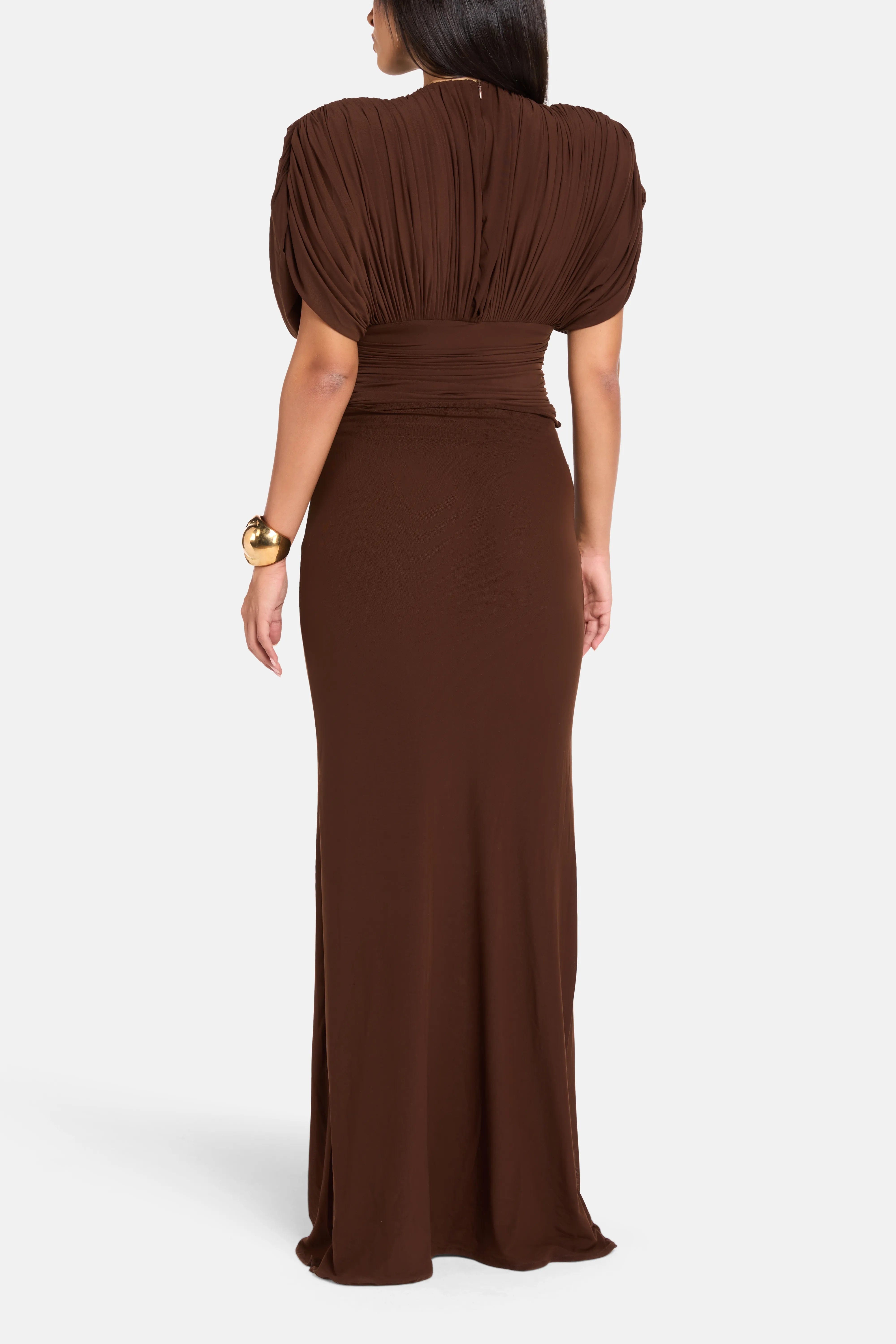 Deme By Gabriella Judy Maxi Dress in Brown