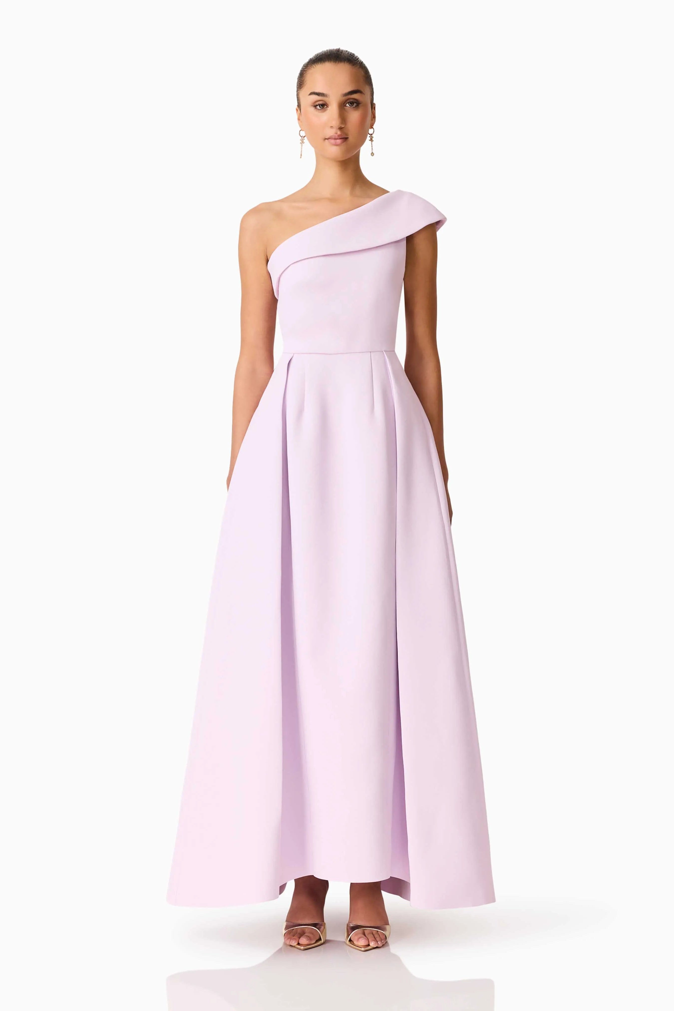 ELLIATT Saphine One Shoulder Maxi Dress in Pink