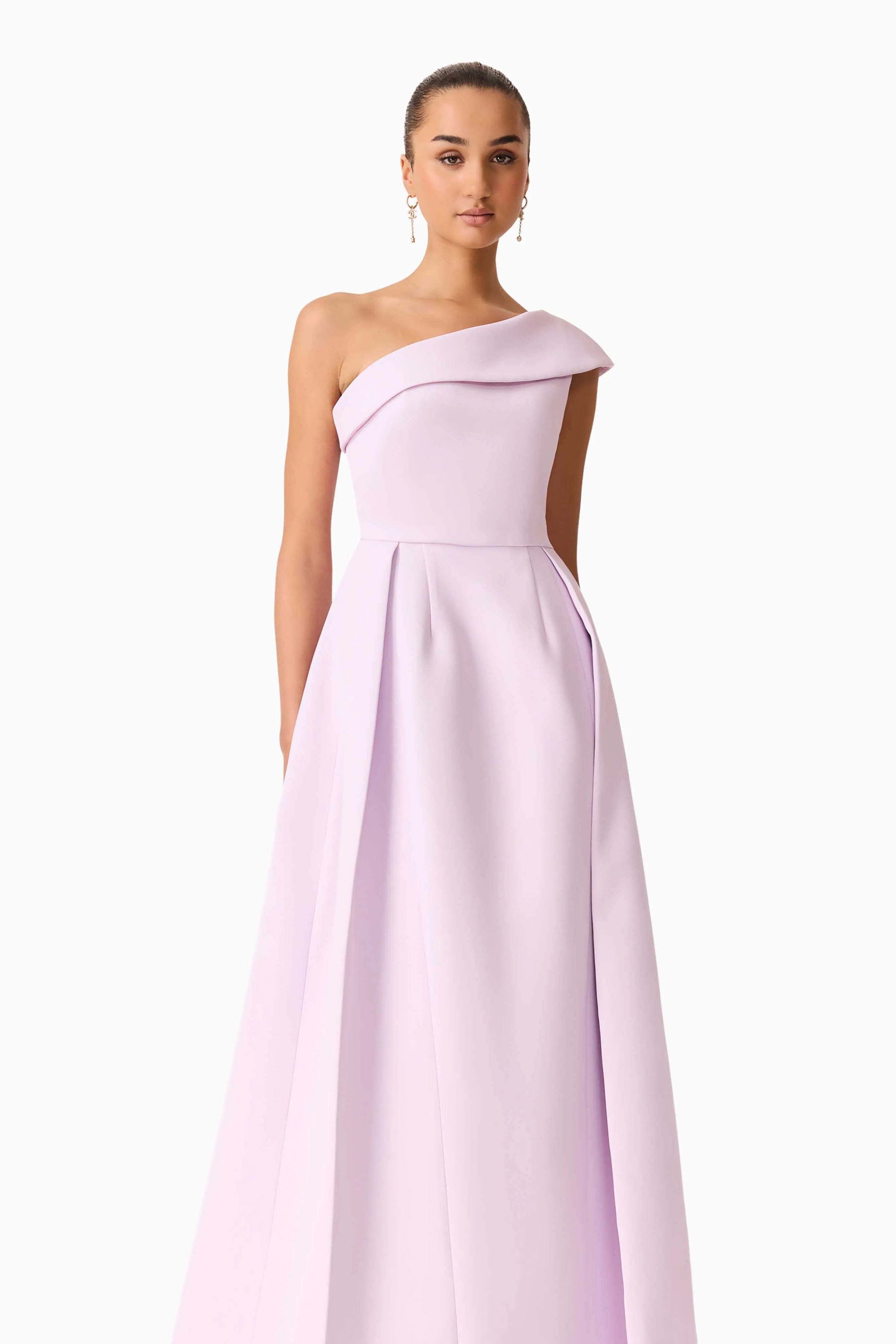 ELLIATT Saphine One Shoulder Maxi Dress in Pink