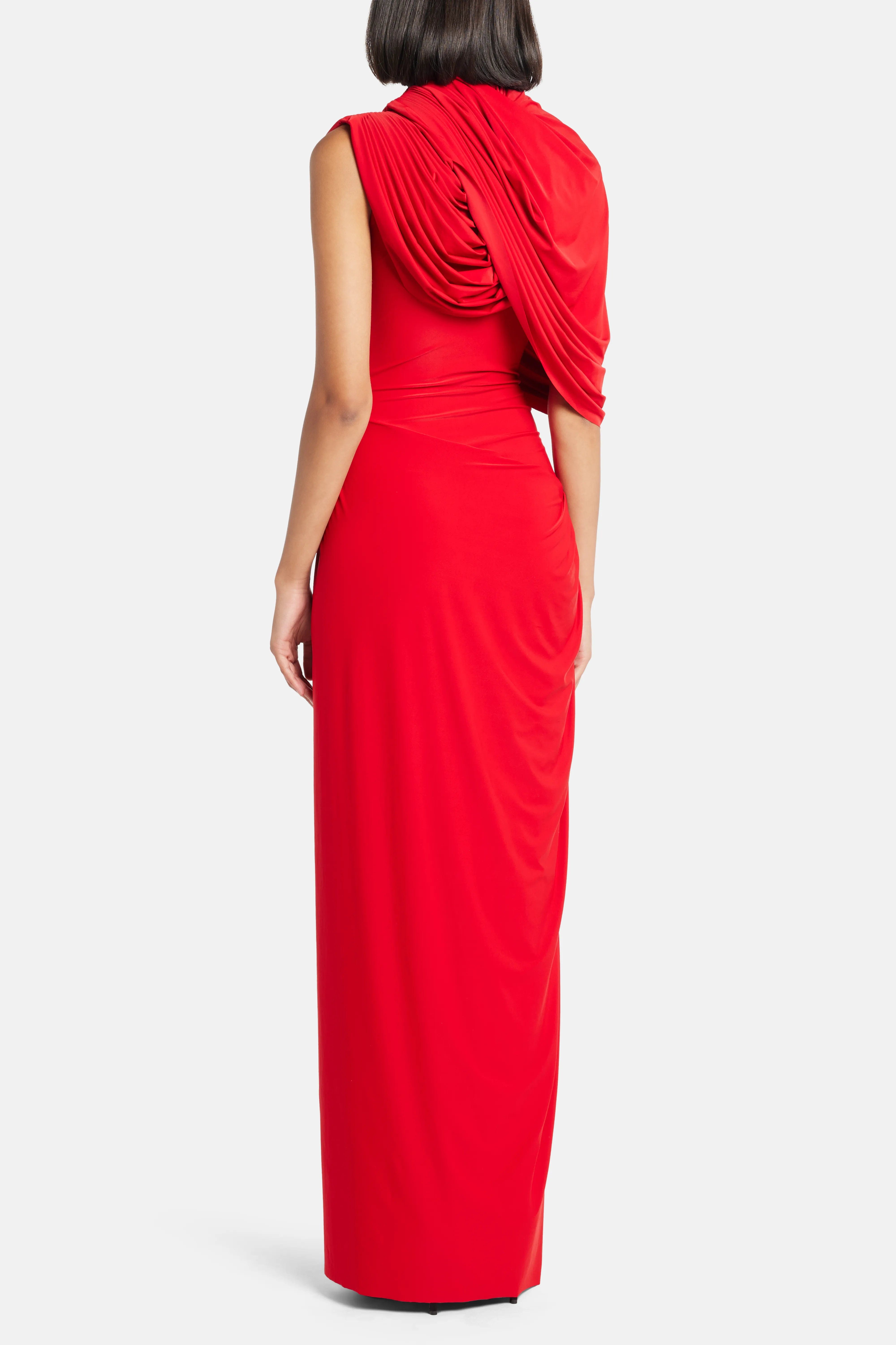 Deme By Gabriella Bloom Maxi Dress in Red