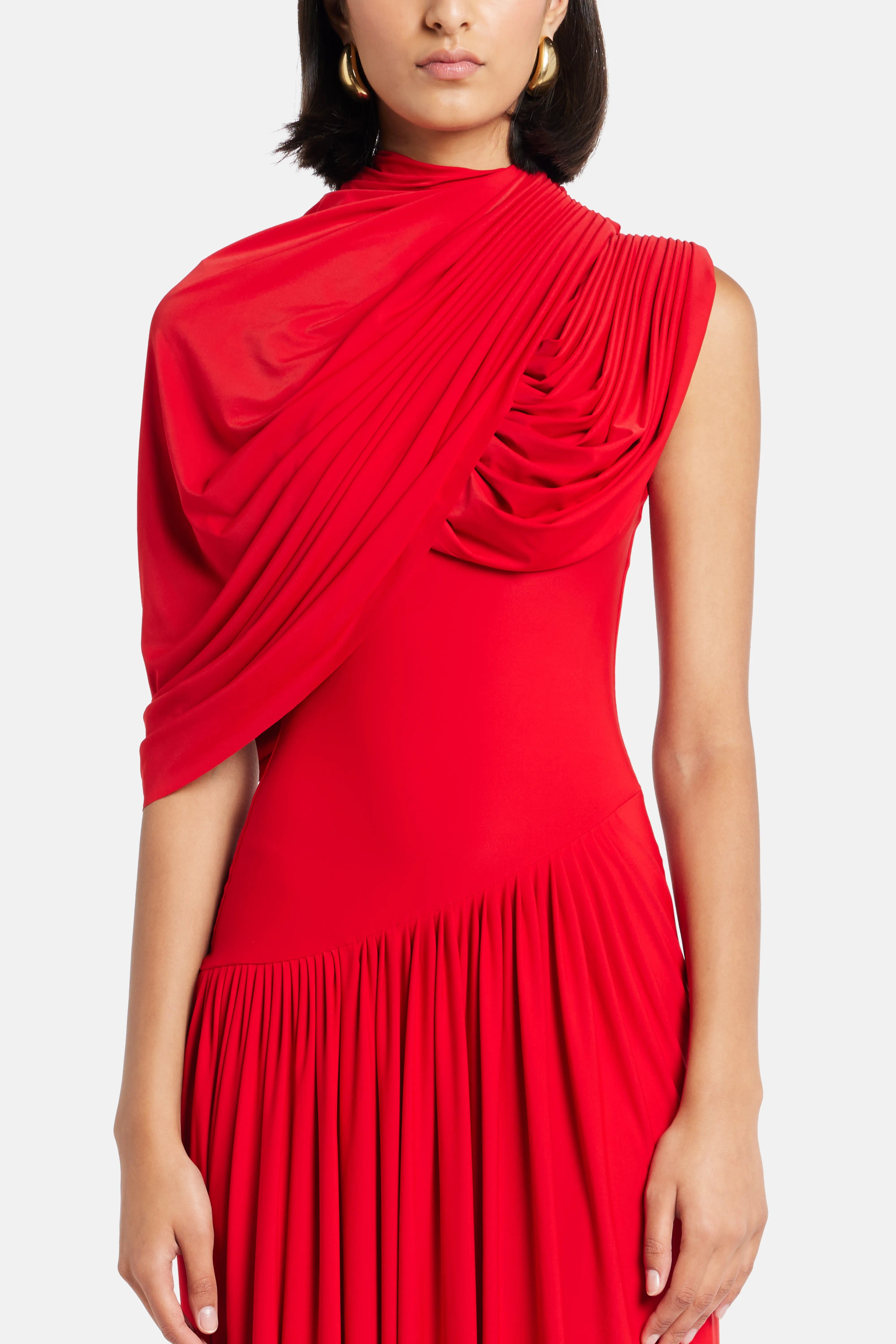 Deme By Gabriella Bloom Maxi Dress in Red