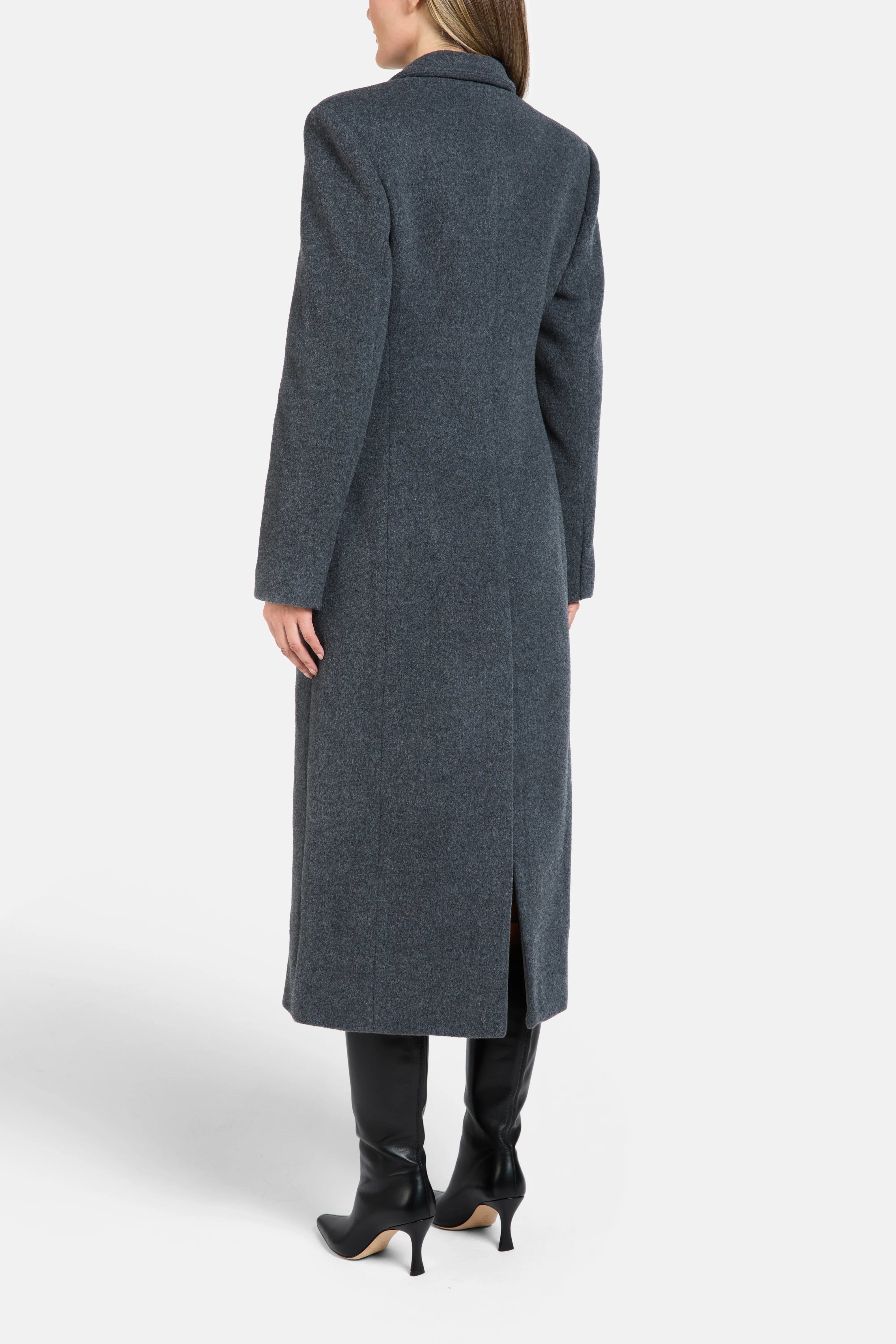 Florence & Fortitude Austen Wool Winter Coat in Grey