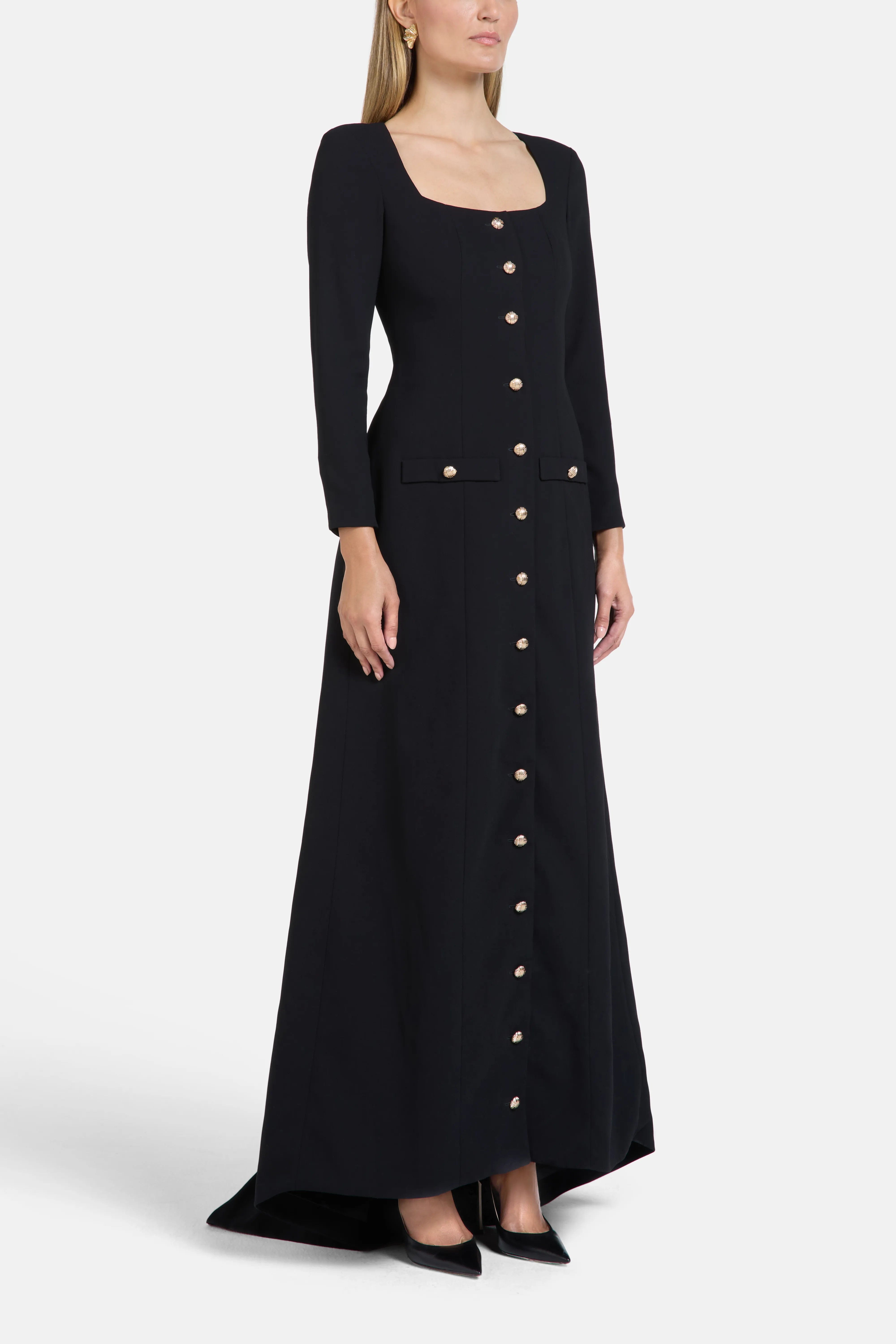 Florence & Fortitude Claire Maxi Dress in Black