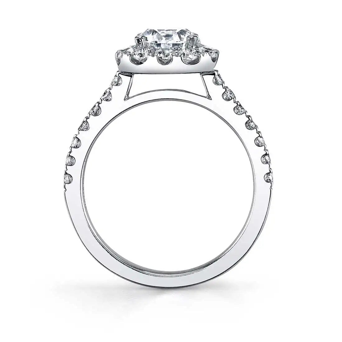 Sylvie Cushion Cut Classic Halo Engagement Ring