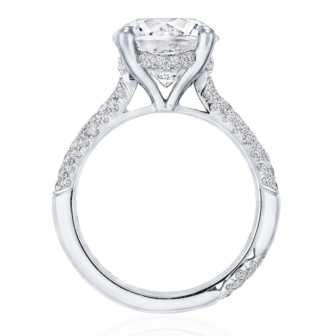 Tacori Solitaire Pave Diamond Engagement Ring
