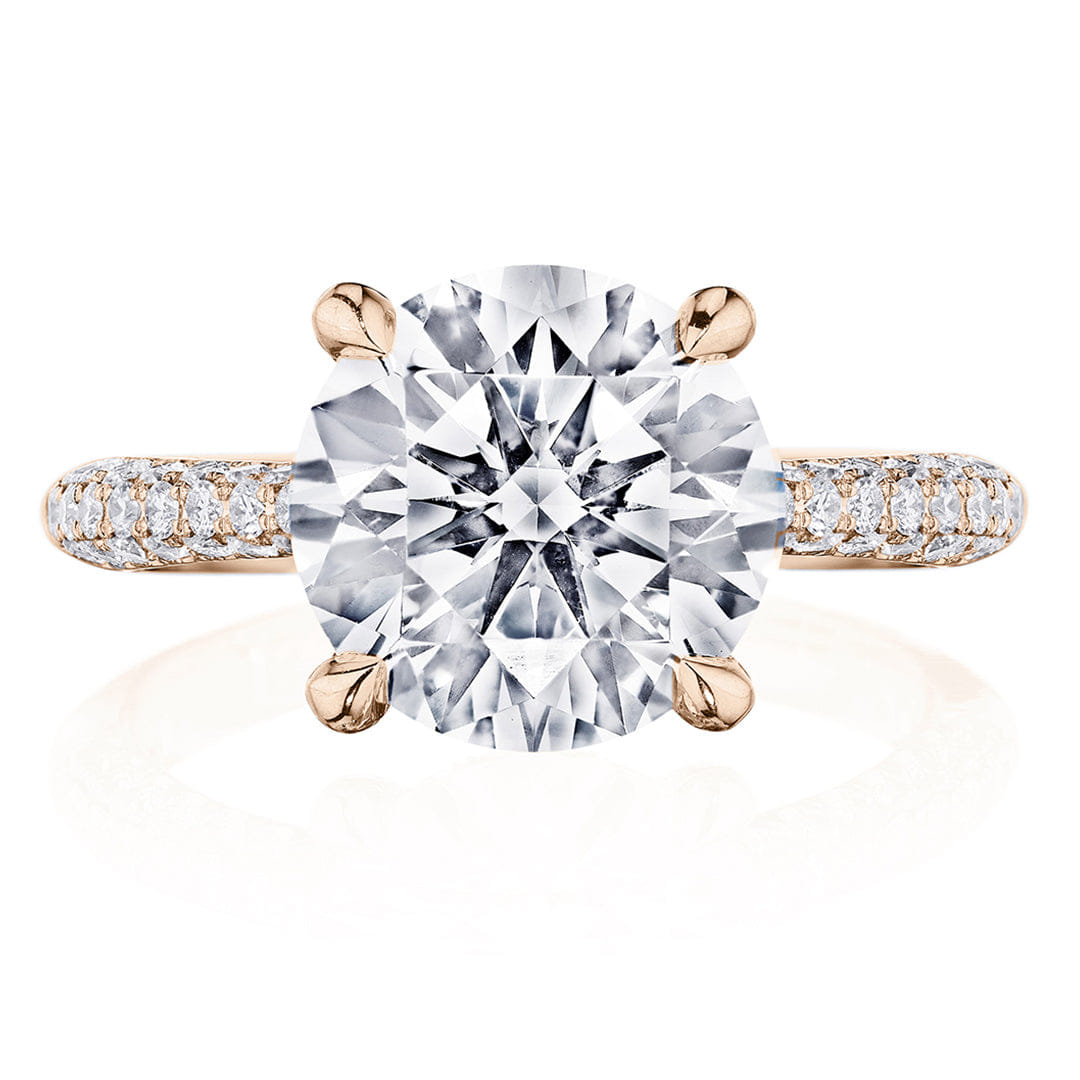 Tacori Solitaire Pave Diamond Engagement Ring