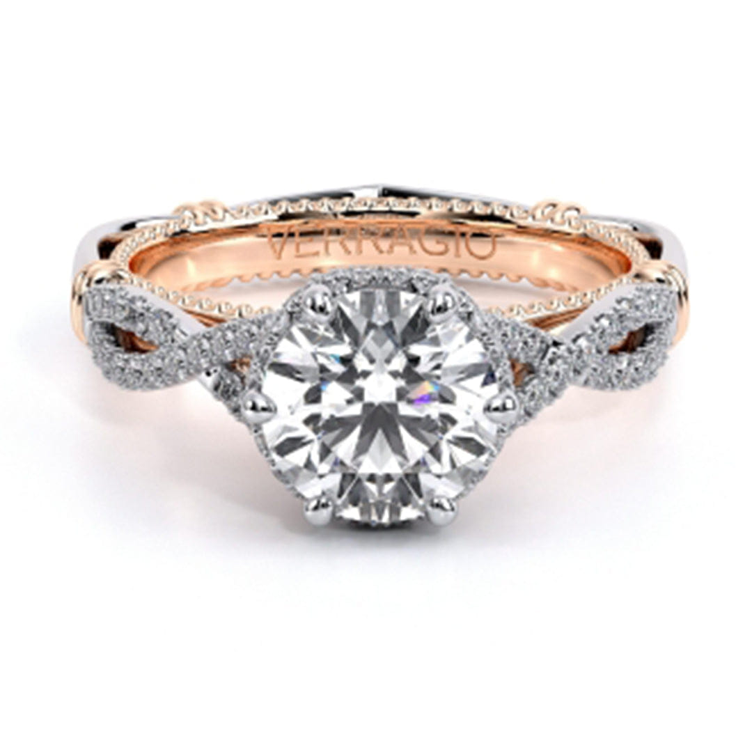 Verragio Twisted Shank Diamond Engagement Ring