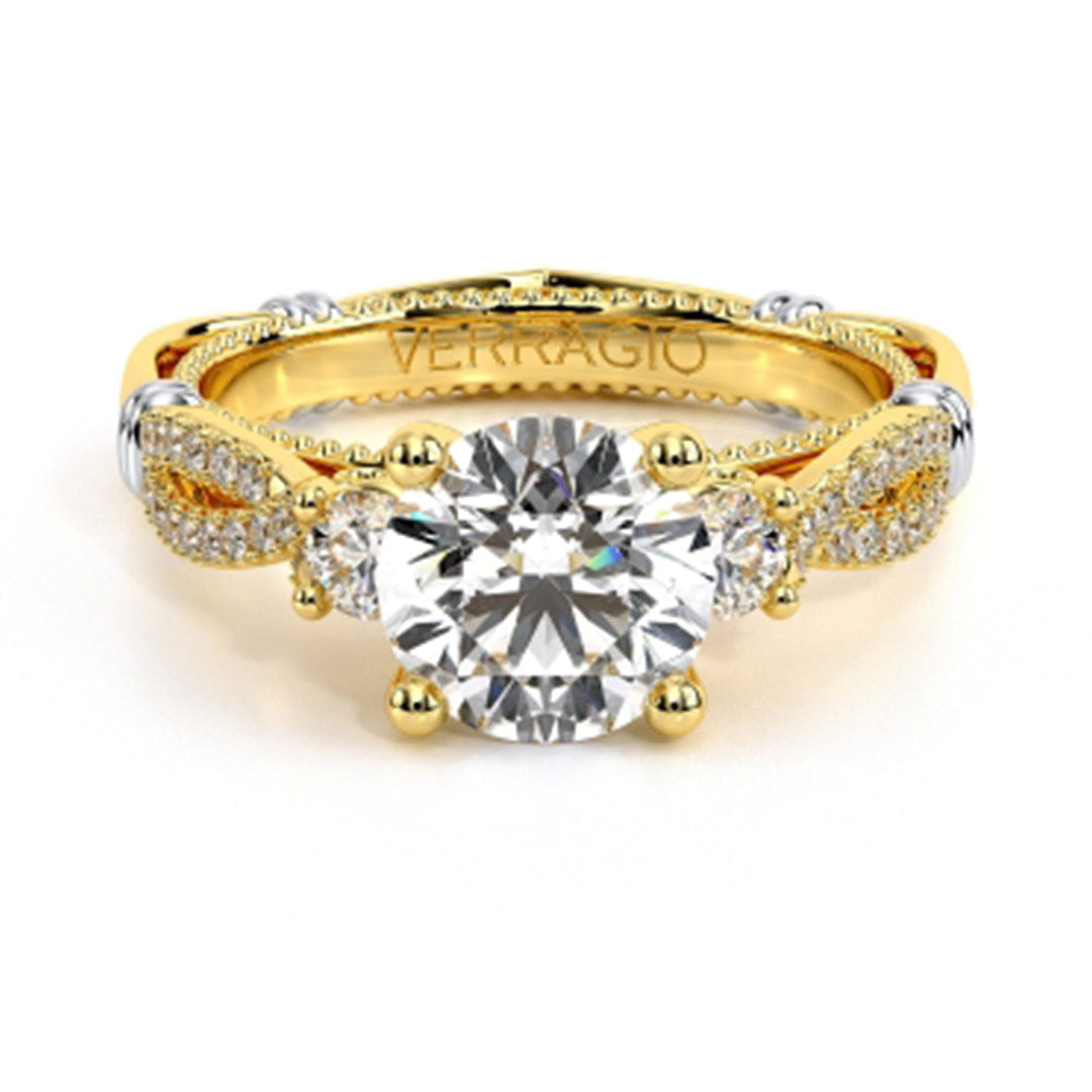 Verragio Three Stone Diamond Engagement Ring