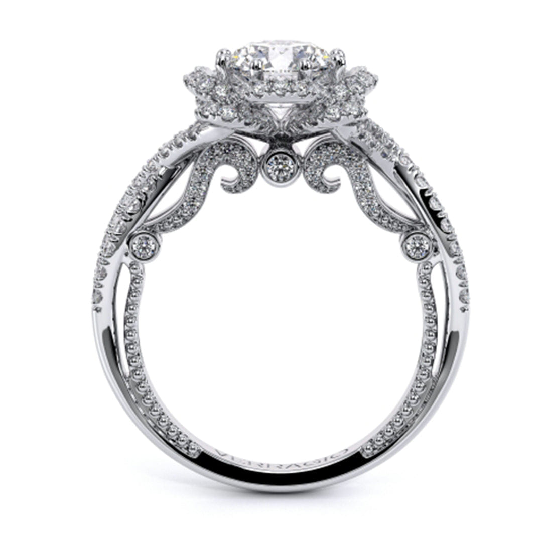 Verragio Twisted Shank Halo Diamond Engagement Ring