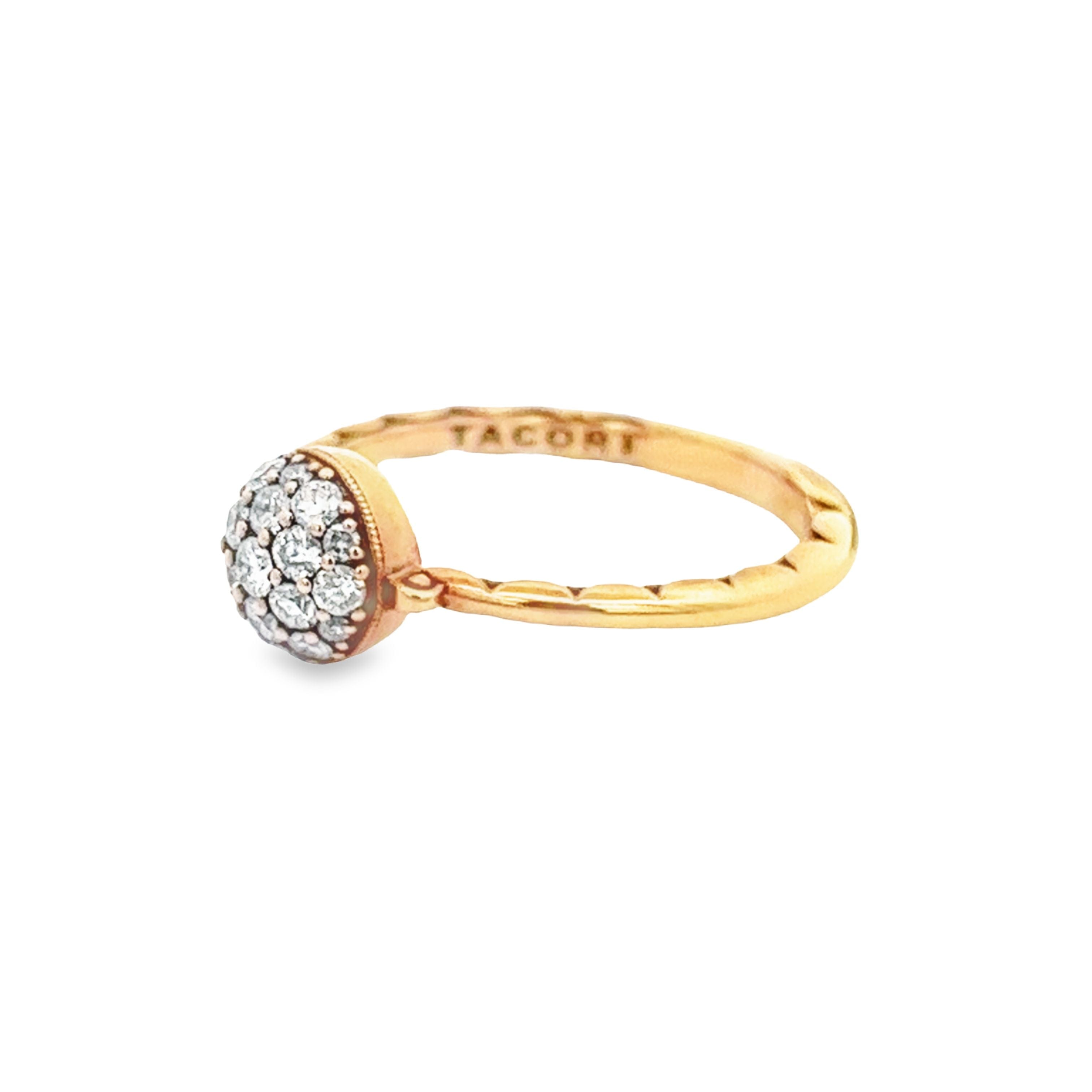 Tacori 18k Rose Gold Diamond Ring