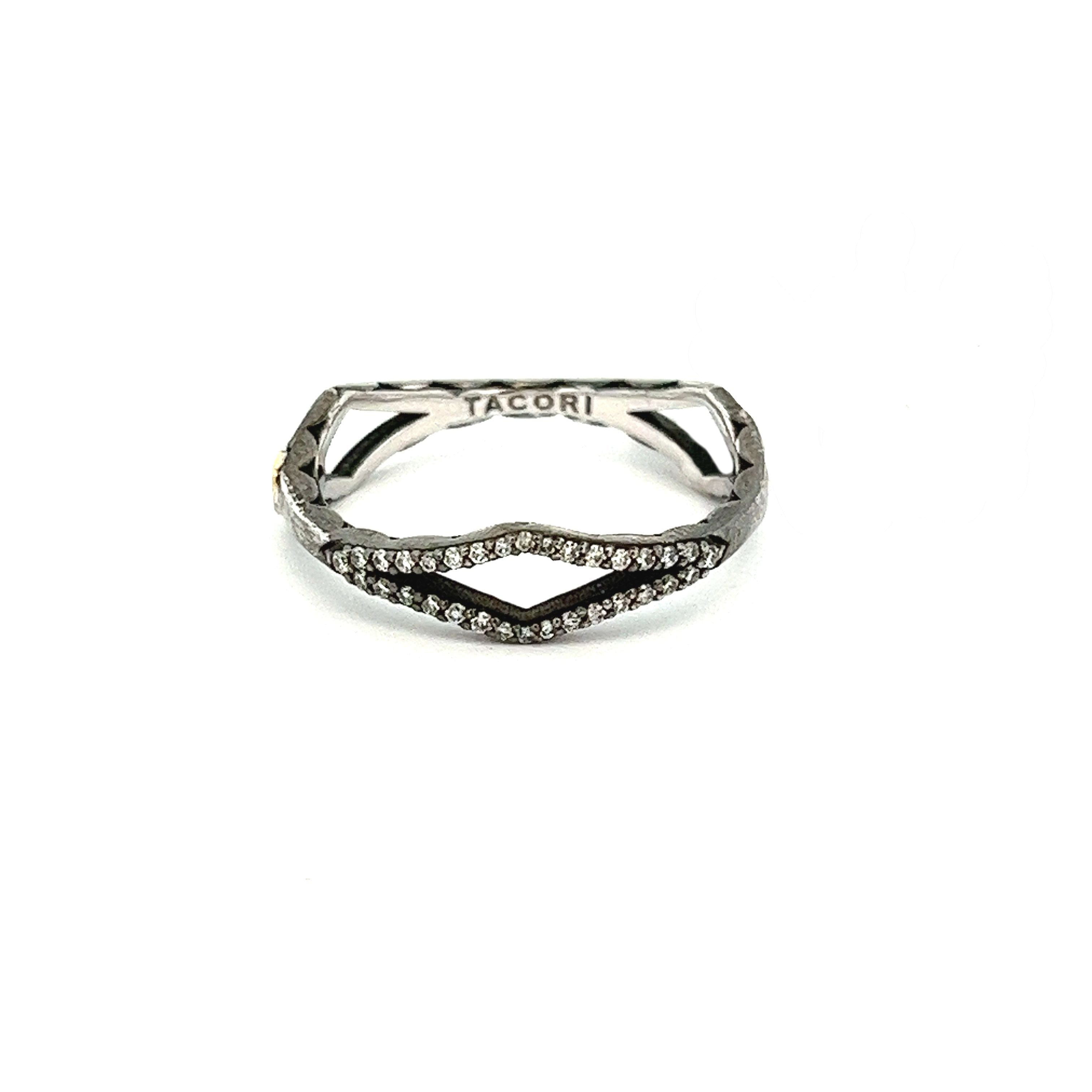 Tacori SV/18k Diamond Black Rhodium Ring