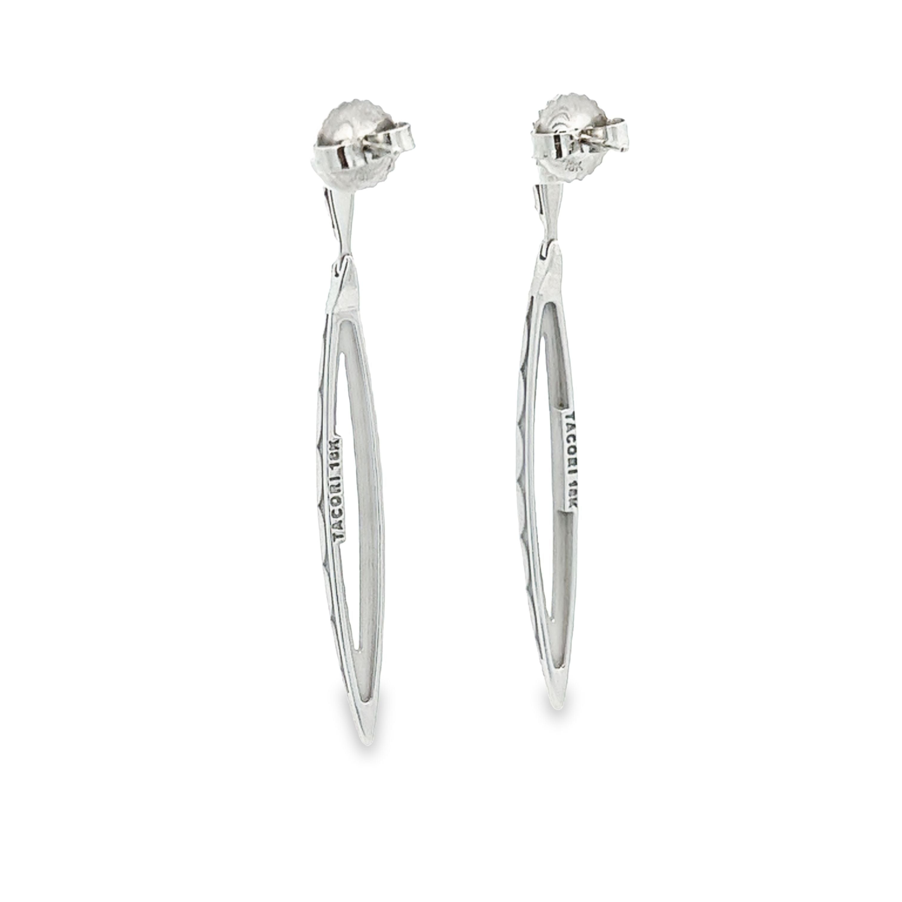 Tacori .80ct 18k White Gold Diamond Earrings