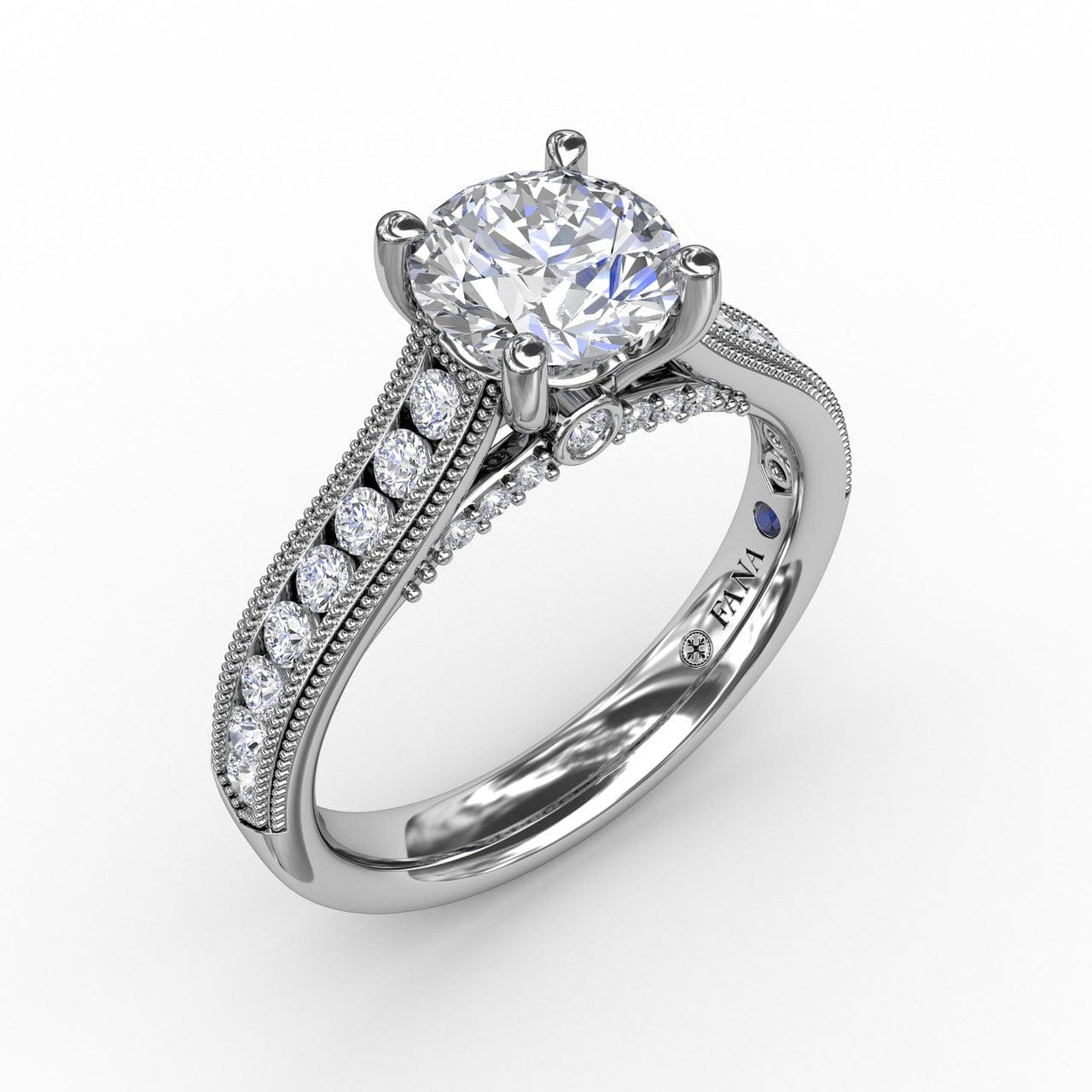 Fana Classic Round Diamond Solitaire Engagement Ring