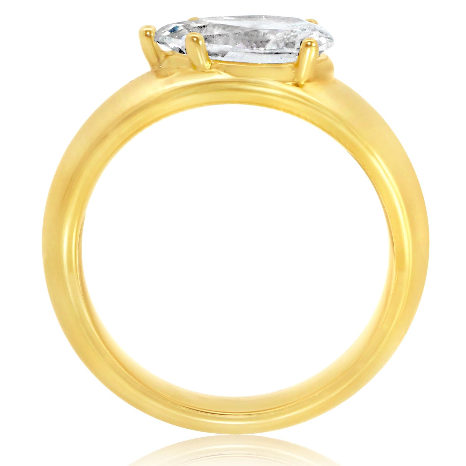 Classique Creations Asymmetrical Bombay Engagement Ring