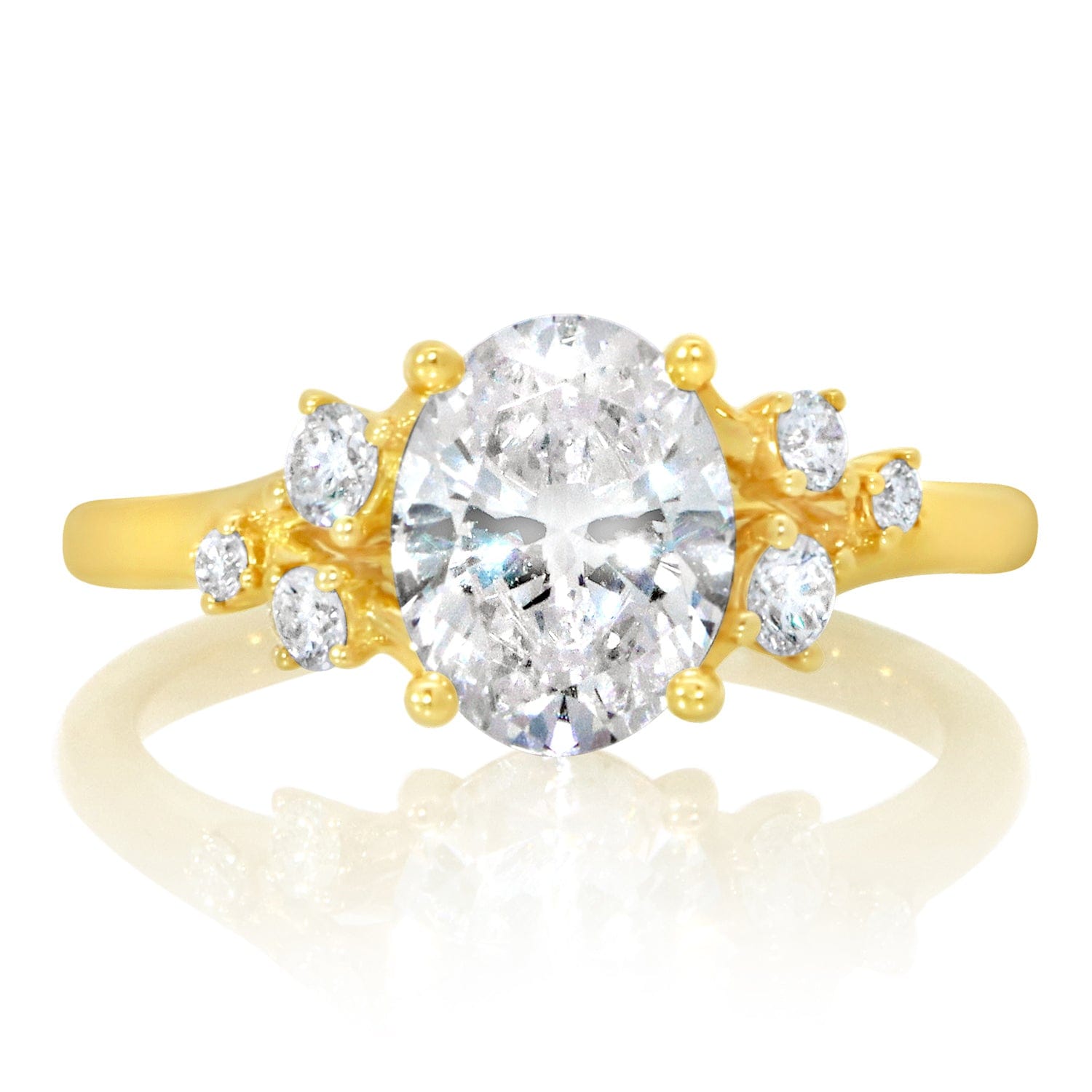 Classique Creations Diamond Constellation Cluster Engagement Ring