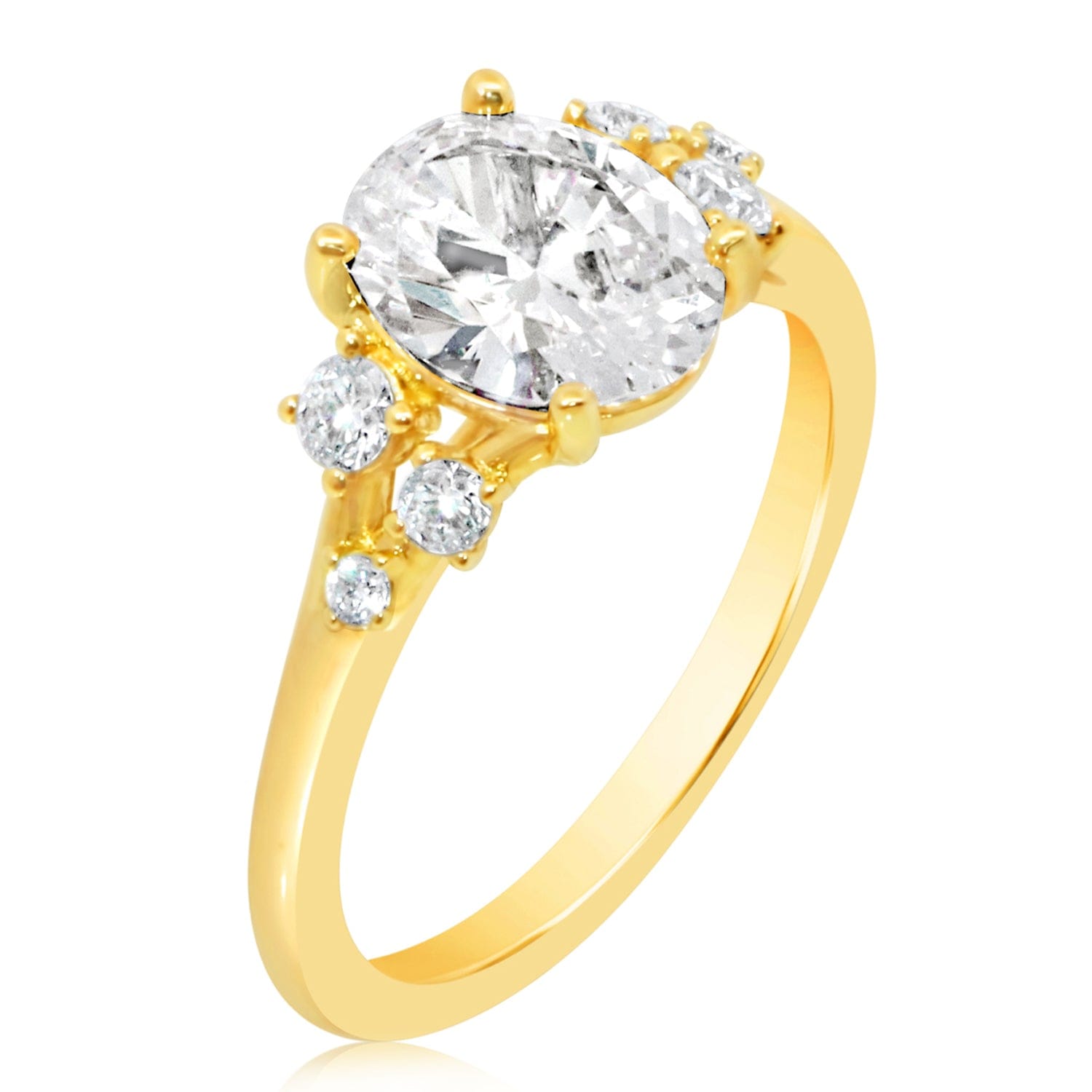 Classique Creations Diamond Constellation Cluster Engagement Ring