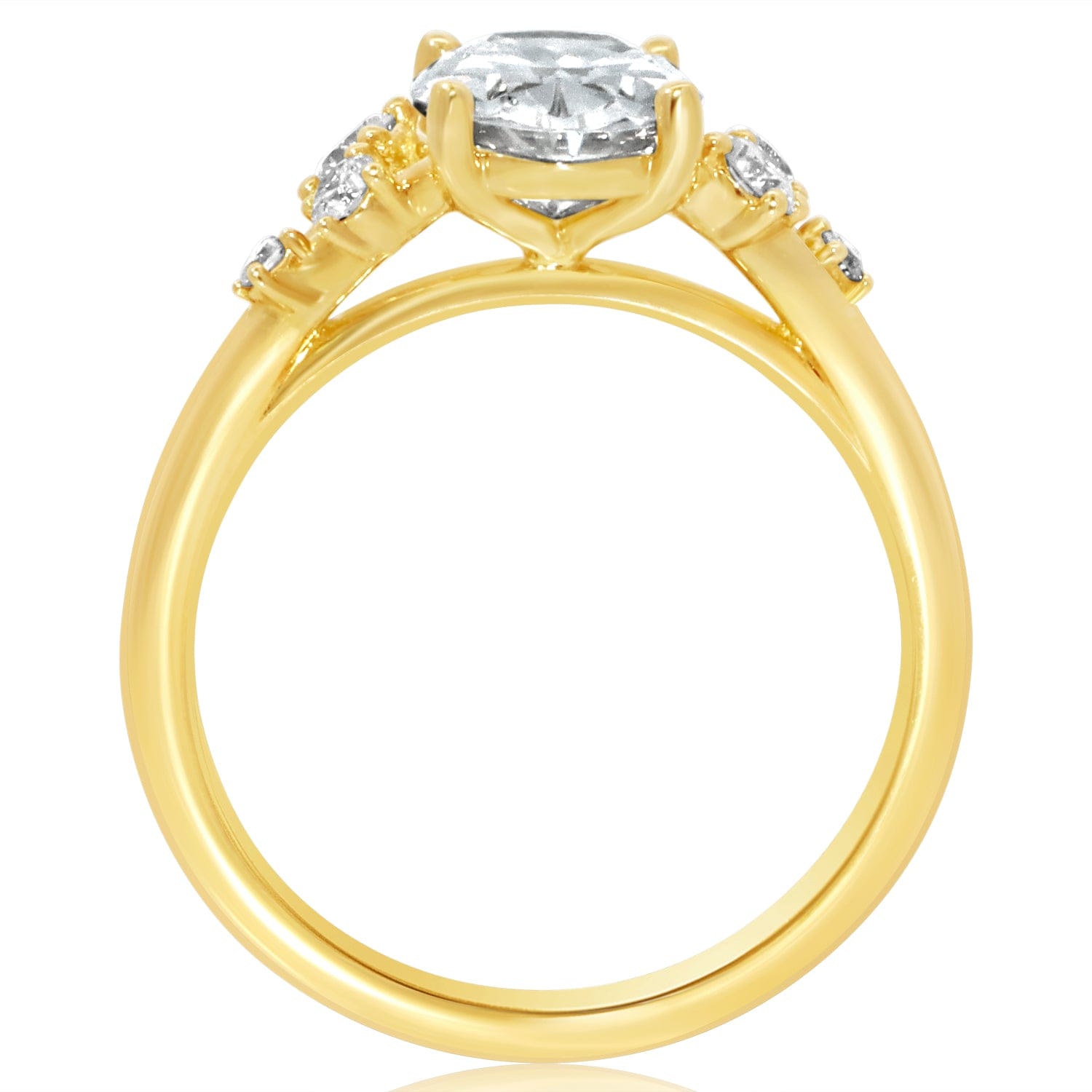 Classique Creations Diamond Constellation Cluster Engagement Ring