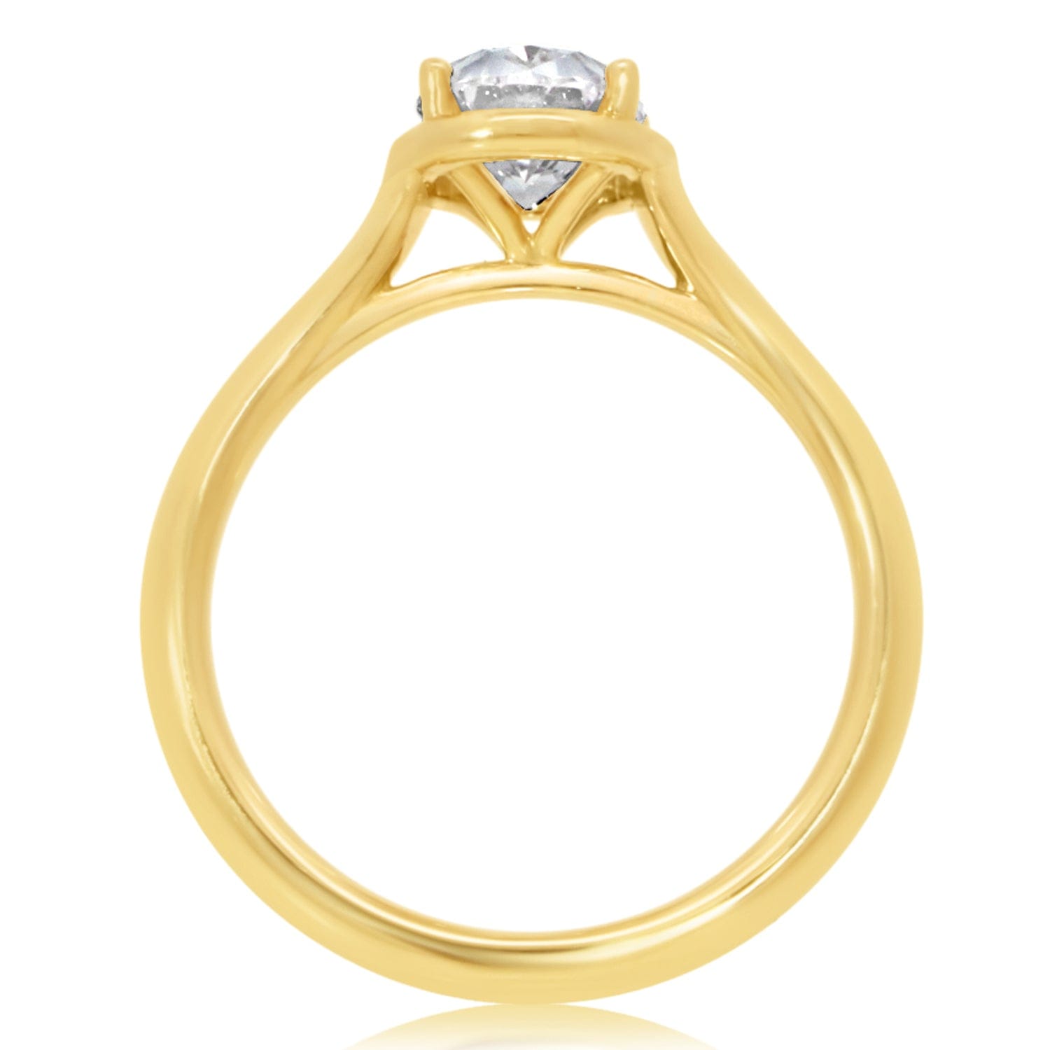 Classique Creations Oval False Bezel Engagement Ring