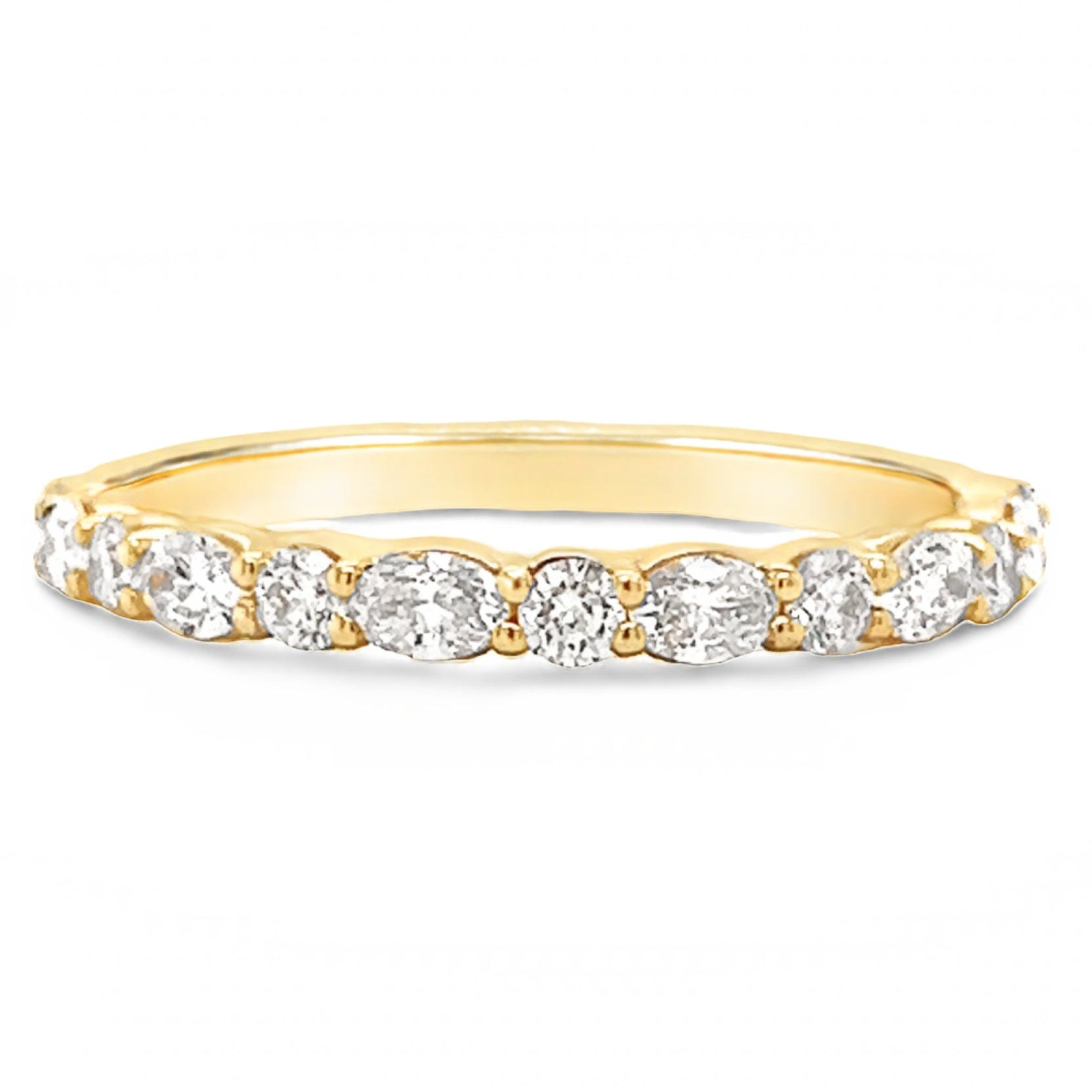 Classique Creations Oval and Round Double Shared Prong Ring
