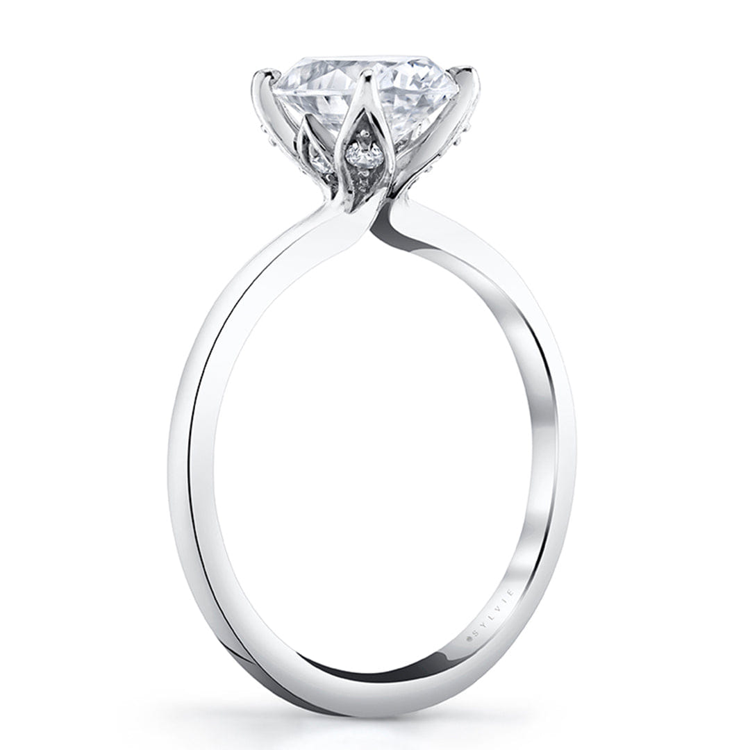 Sylvie Oval Cut Solitaire Engagement Ring