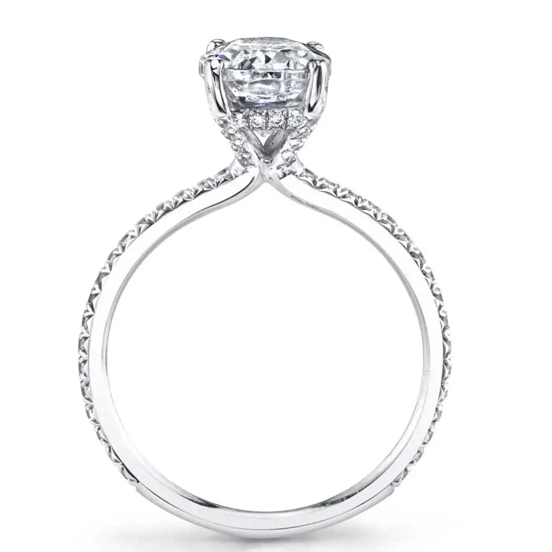 Sylvie Round Cut Classic Engagement Ring
