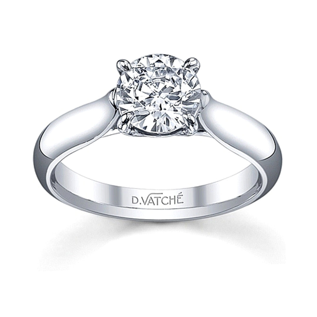 Vatche Solitaire Tapered X Prong Engagement Ring