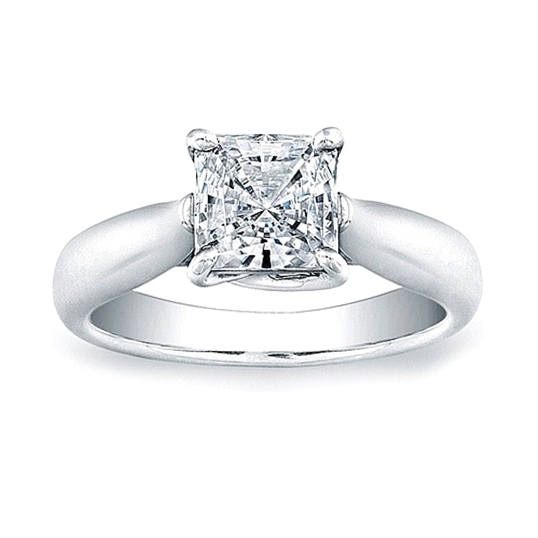 Vatche Solitaire Tapered X Prong Princess Cut Engagement Ring
