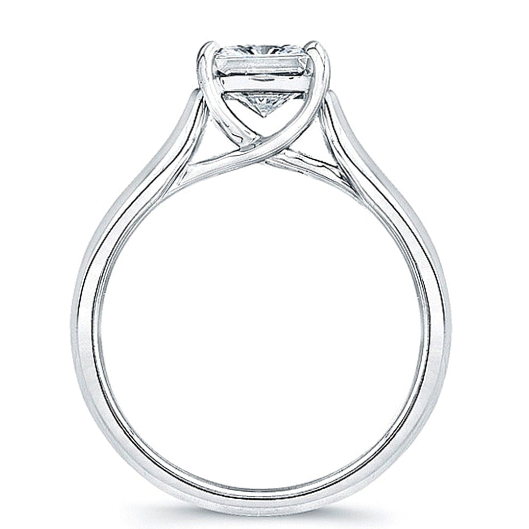 Vatche Solitaire Tapered X Prong Princess Cut Engagement Ring