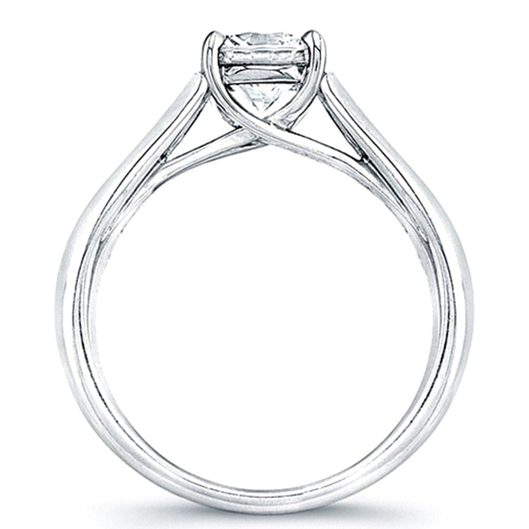 Vatche Channel-Set X Prong Tapered Diamond Engagement Ring