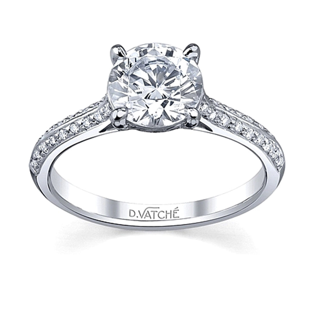 Vatche Caroline Pave Diamond Engagement Ring