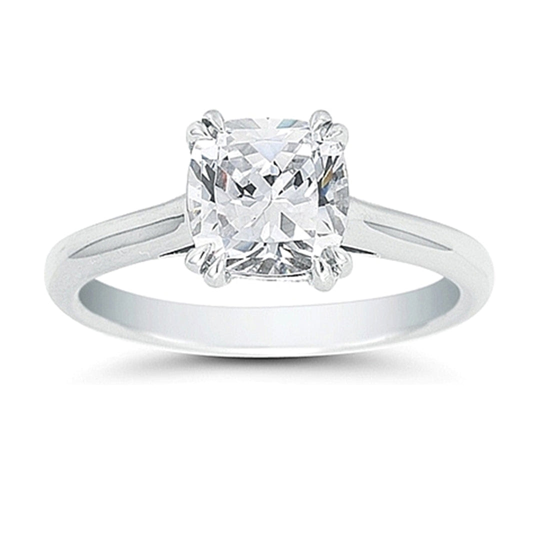 Vatche Solitaire Engagement Ring w Pave Basket