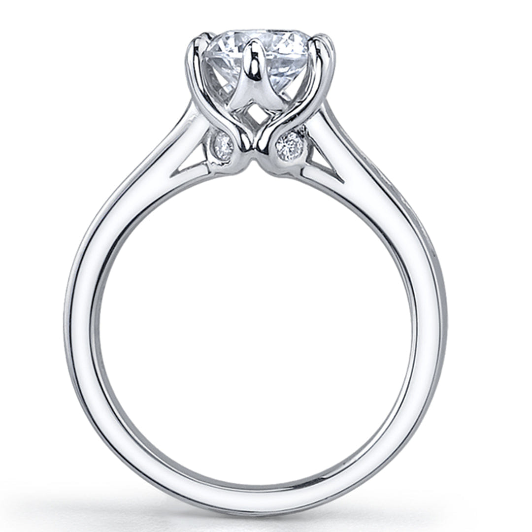 Vatche Channel Set Six Prong Diamond Engagement Ring