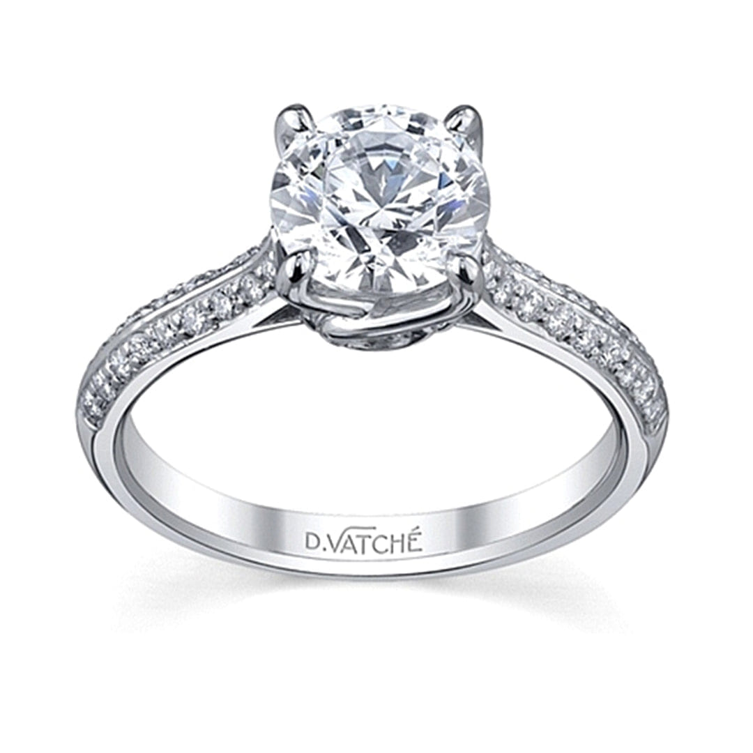 Vatche Sidestone Diamond Engagement Ring