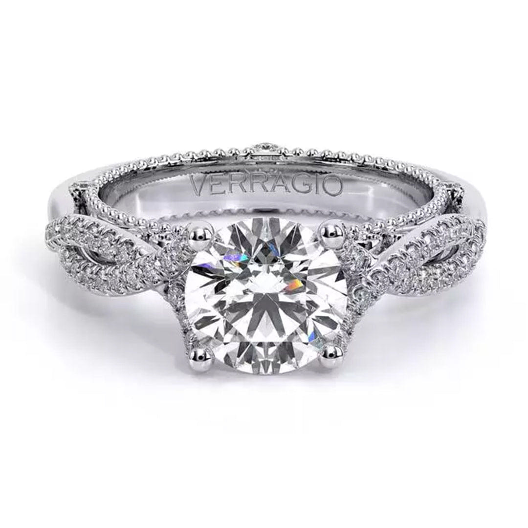 Verragio Twist Shank Diamond Engagement Ring