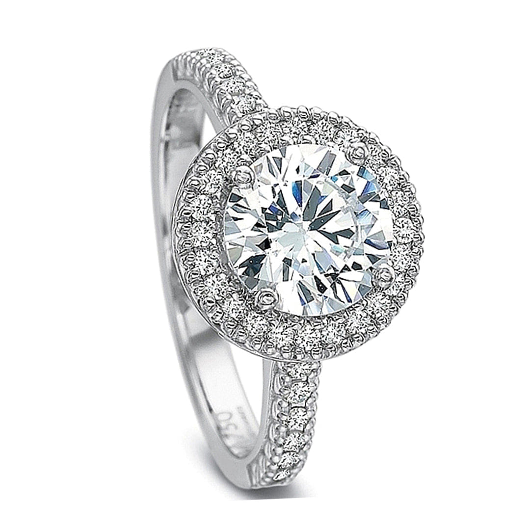 Precision Set Flush Fit Prong Set Diamond Engagement Ring